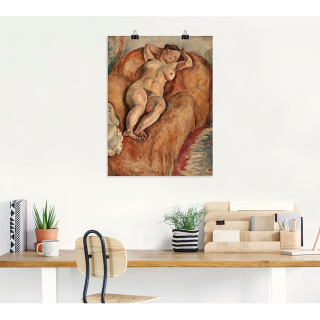 Artland Wandbild »Liegender Frauenakt«, Erotische Bilder, (1 St.), als  Alubild, Leinwandbild, Wandaufkleber oder Poster in versch. Größen kaufen |  BAUR
