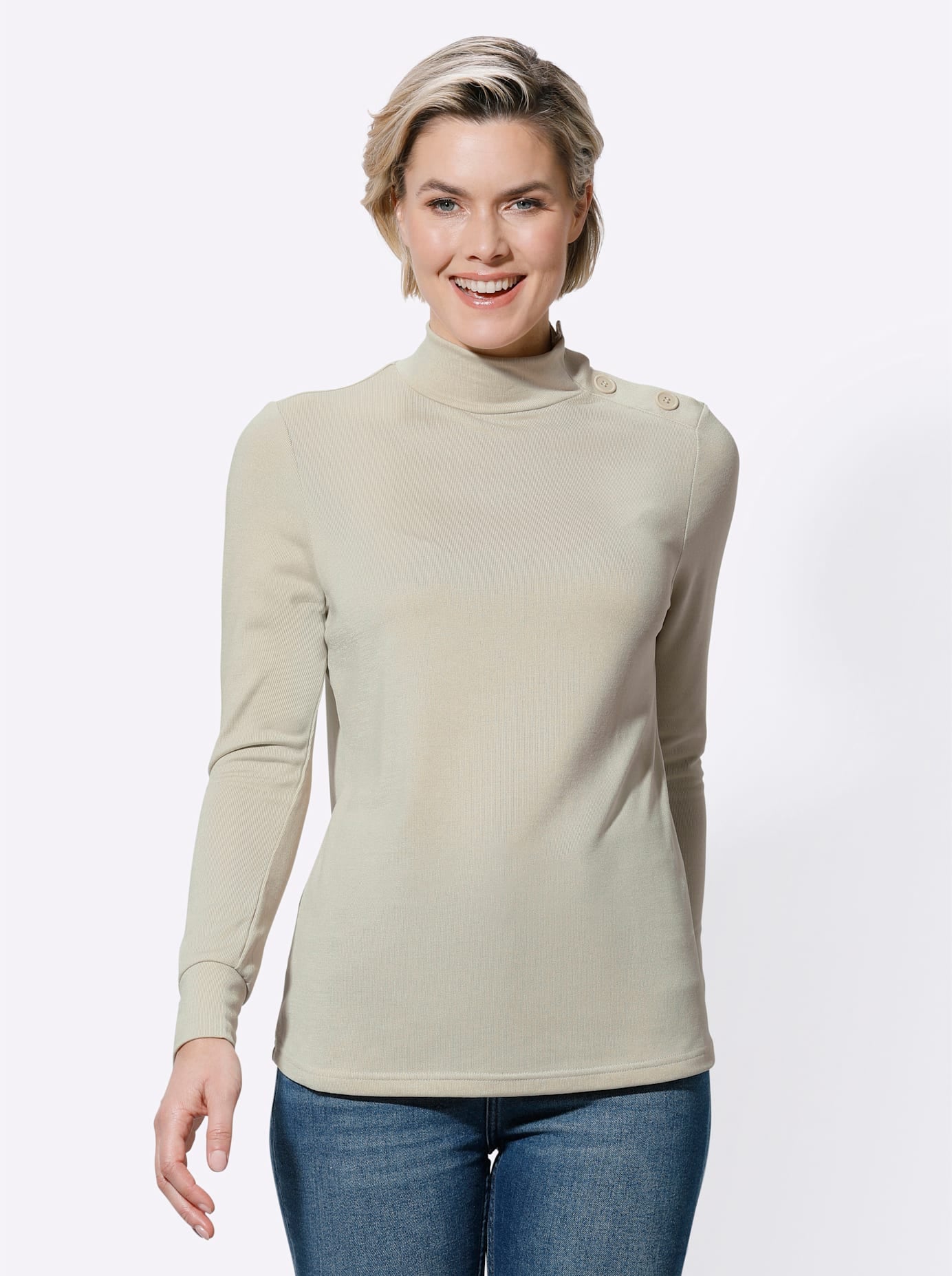 Classic Basics Stehkragenshirt »Winter-Shirt«, (1 tlg.)