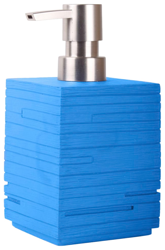 Sanilo Badaccessoire-Set »Calero Blue«, (Kombi-Set, 2 tlg.), bestehend aus Seifenspender und WC-Bürste, geriffelt