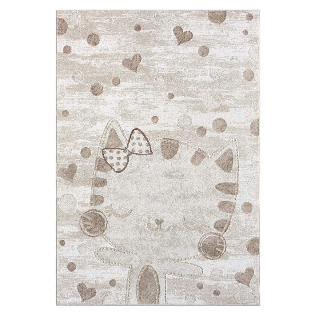 Carpet City Kinderteppich »MARA720« rechteckig 11 mm Höhe Kinderzimmer, Kurzflor,robust,Tiere,  Spielzimmer