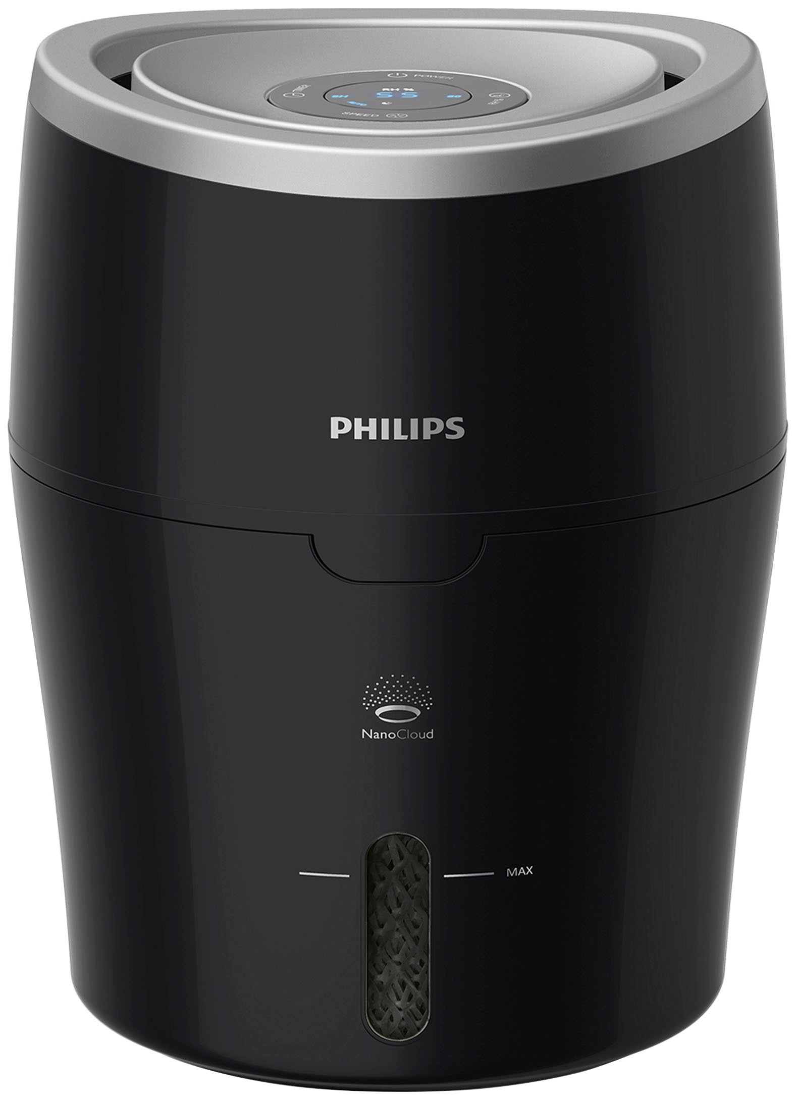 Philips Luftbefeuchter "HU4814/10 2000 Serie", 2 l Wassertank, für 40 m² Räume, mit NanoCloud-Technologie