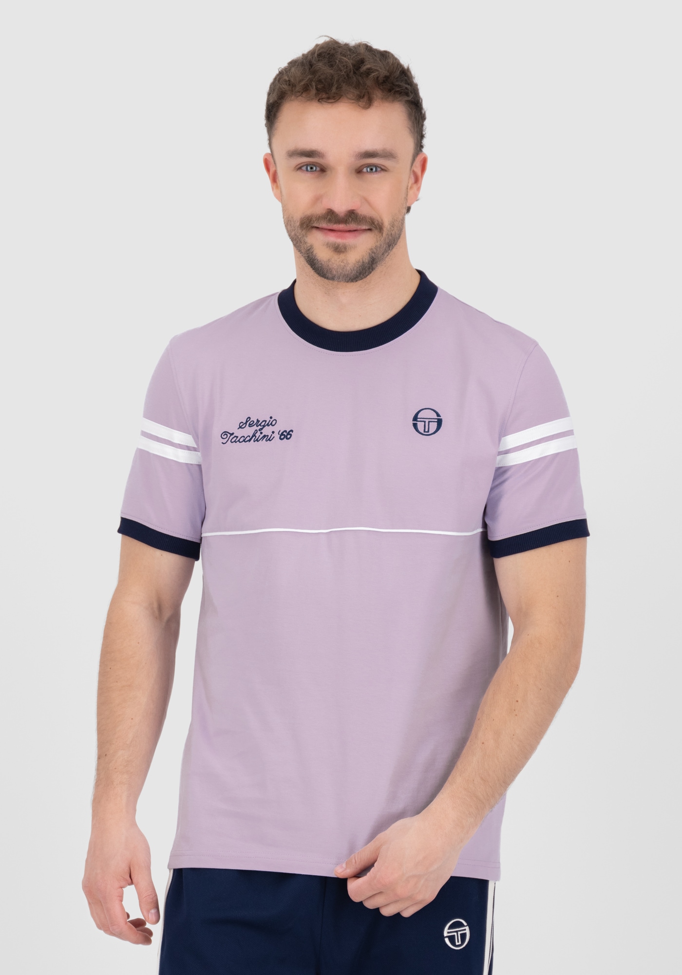 Sergio Tacchini T-Shirt »ORION DAVIS TEE Herren«, T-Shirt Herren, leichtes Kurzarmshirt, Sporttrikot, Outdoor, Sale