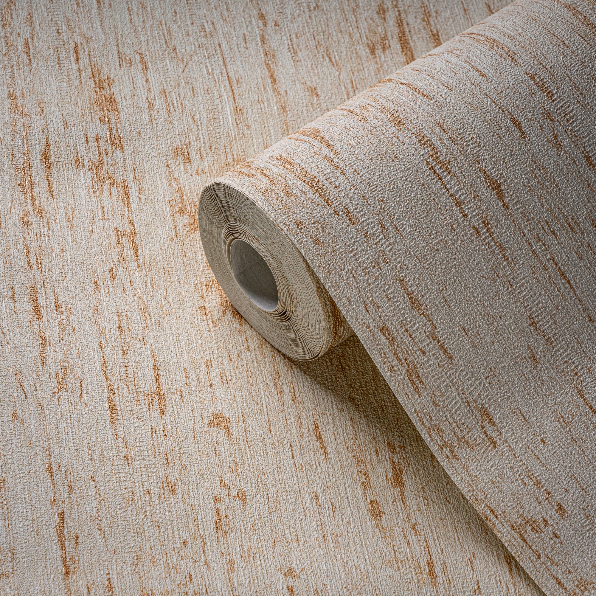 living walls Vliestapete »Smart Surfaces Holz-Optik Tapete Mustertapete Struktur-Optik Natur«, leicht glänzend, Vliestapete Metallic-Effekt für Schlafzimmer Küche Wohnzimmer Holz