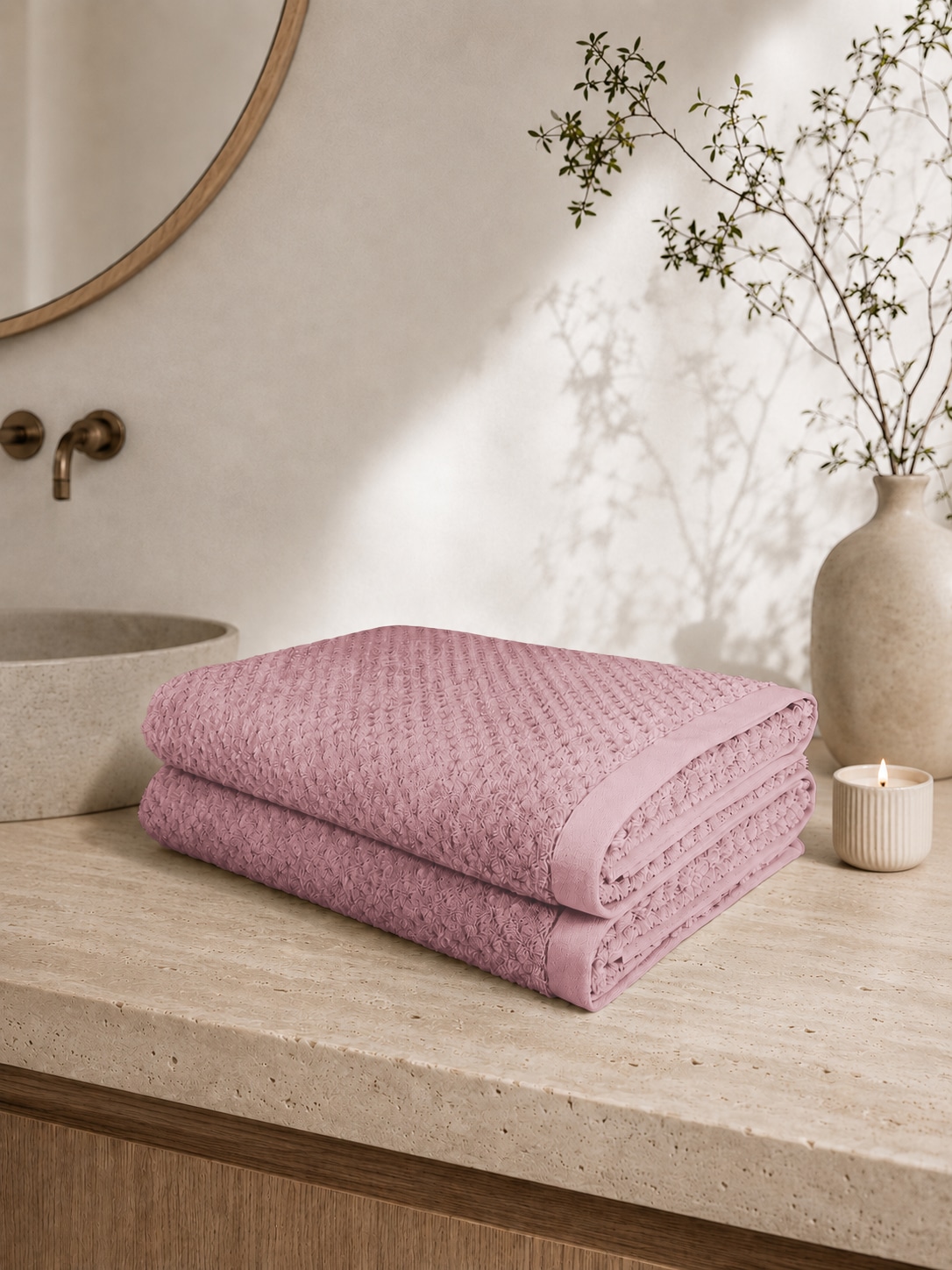 OTTO home Saunatuch »Corrin, 2 Premium Saunatücher, 500 gr/m², 90x180cm« 100% Baumwolle, mit Struktur, weich, uni, 5 Jahre Garantie