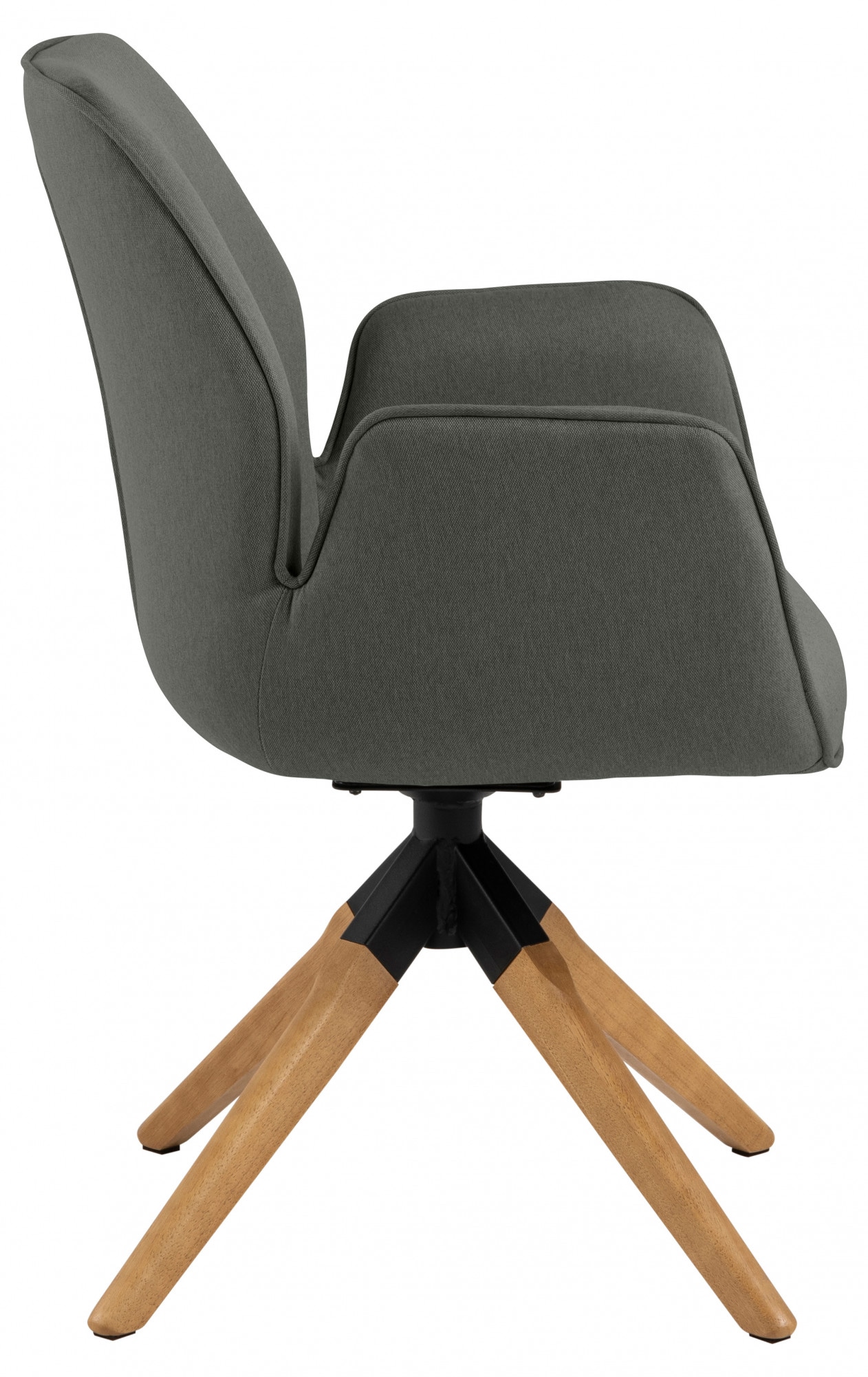 ACTONA GROUP Esszimmerstuhl »Alma«, 1 St., Polyester, mit eleganten Kedern, Drehstuhl mit Rückholfunktion