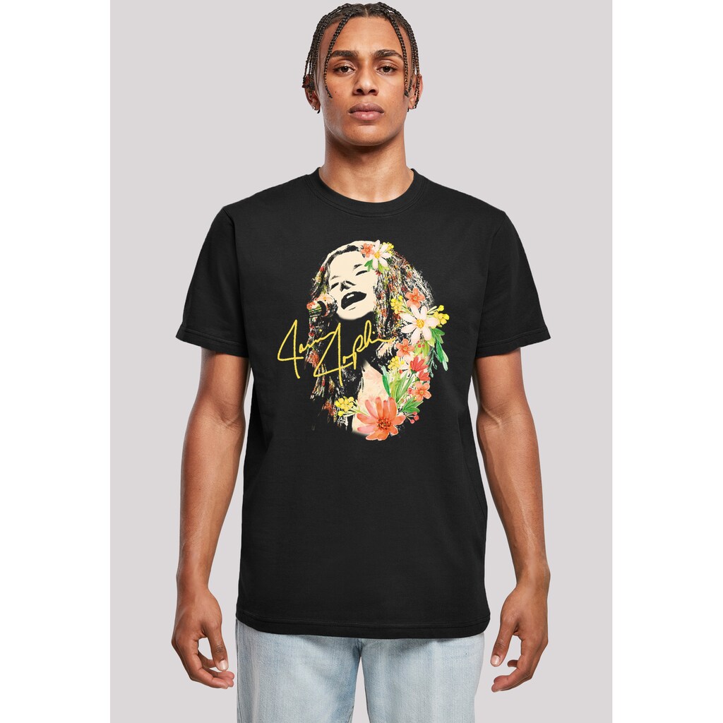 F4NT4STIC T-Shirt »Janis Joplin Blumen«