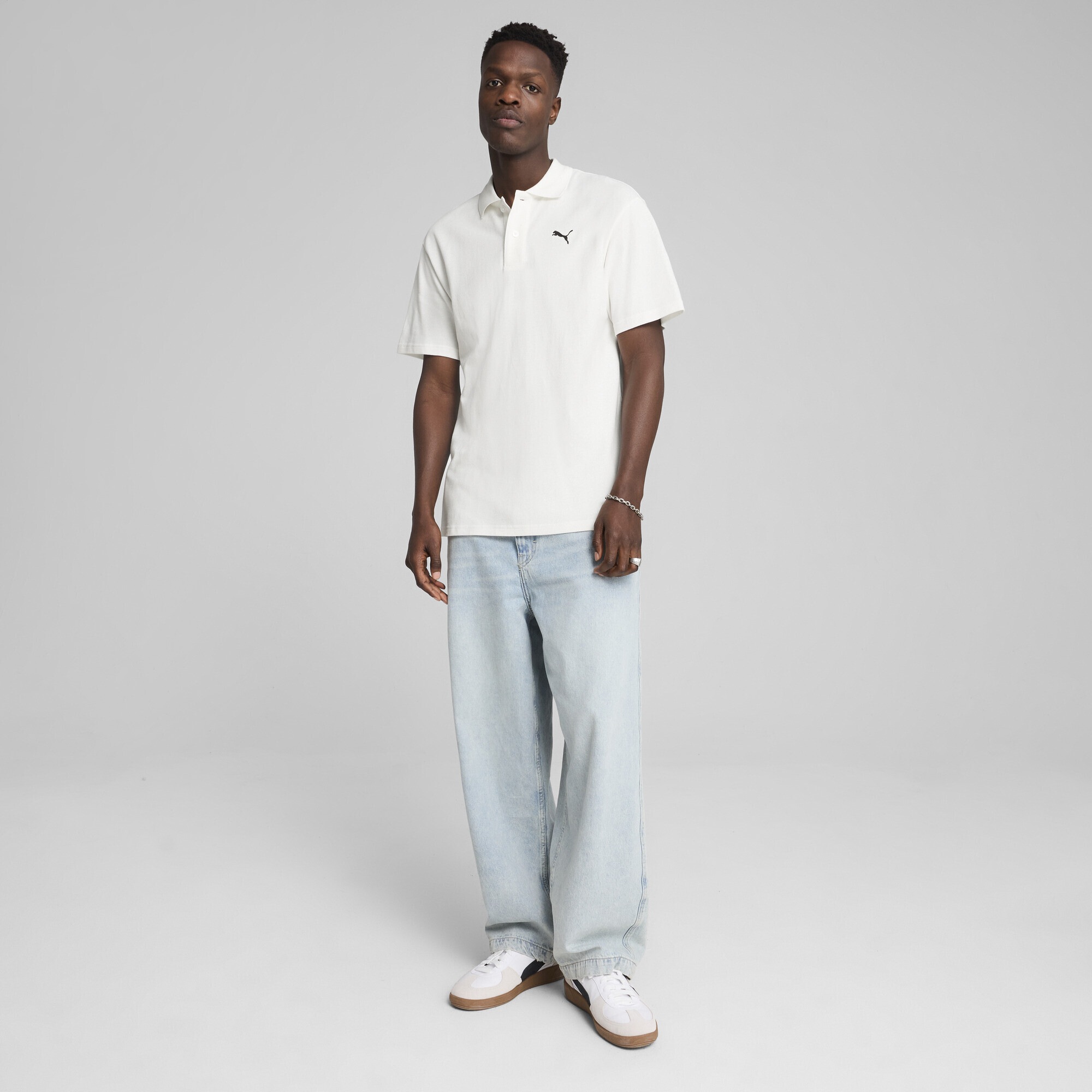PUMA Poloshirt »WARDROBE ESS Relaxed Pique-Poloshirt Herren«