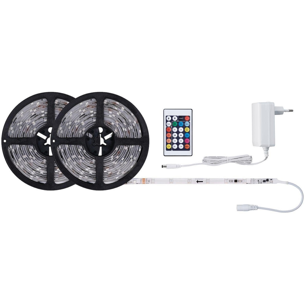 Paulmann LED-Streifen »FN SimpLED Strip Set 10m Motion RGB«, 17W, 230/12V, DC, Weiß Kunststoff