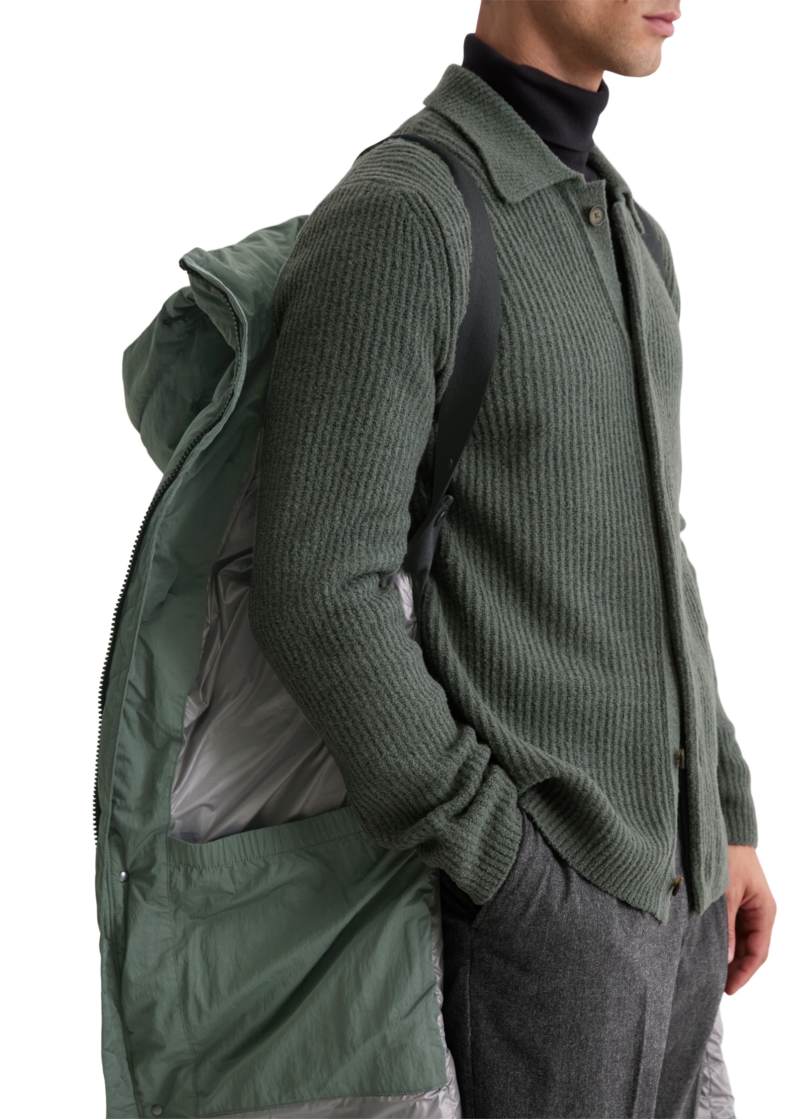 Marc O'Polo Outdoorjacke »mit abnehmbarer Kapuze«