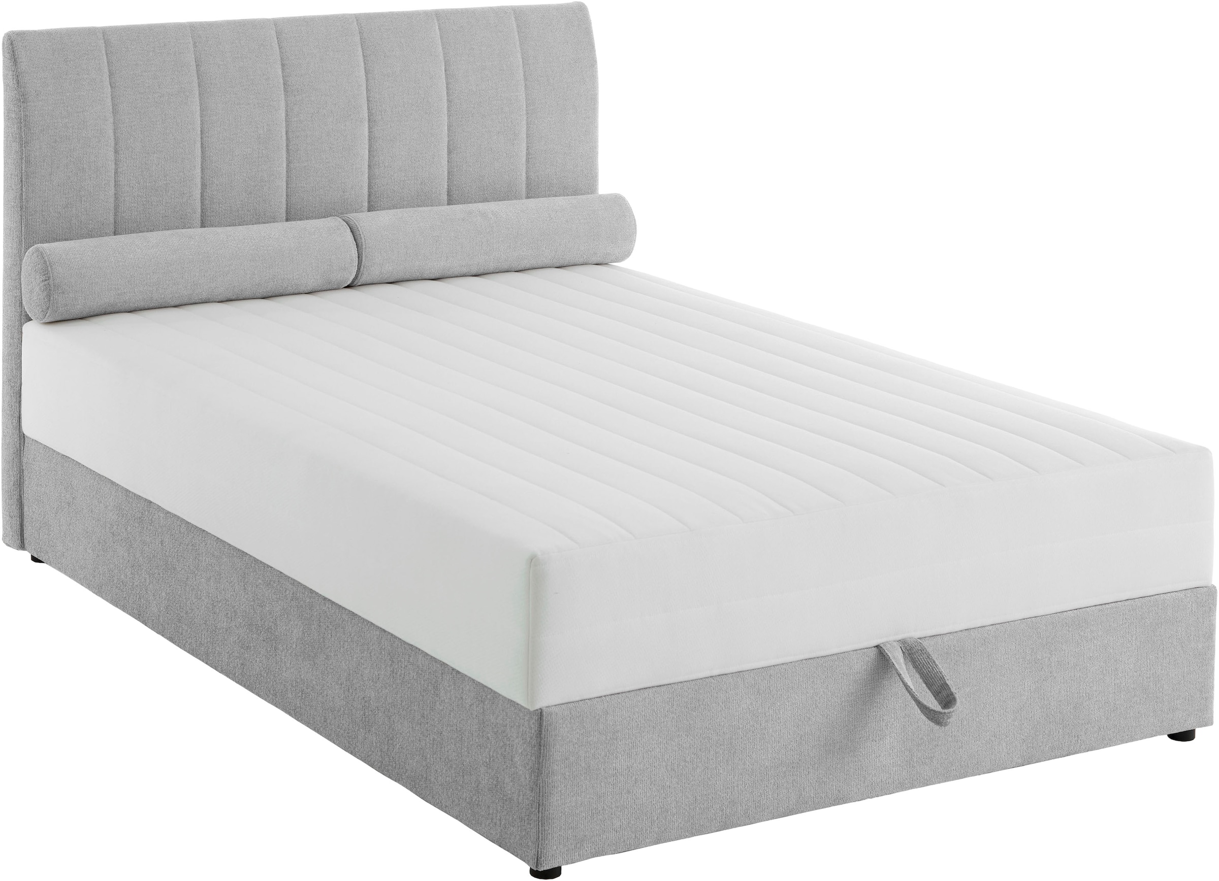 ATLANTIC home collection Boxbett »ALISIA«, mit Taschenfederkern, Bettkasten und Kissenrolle im Originalbezug
