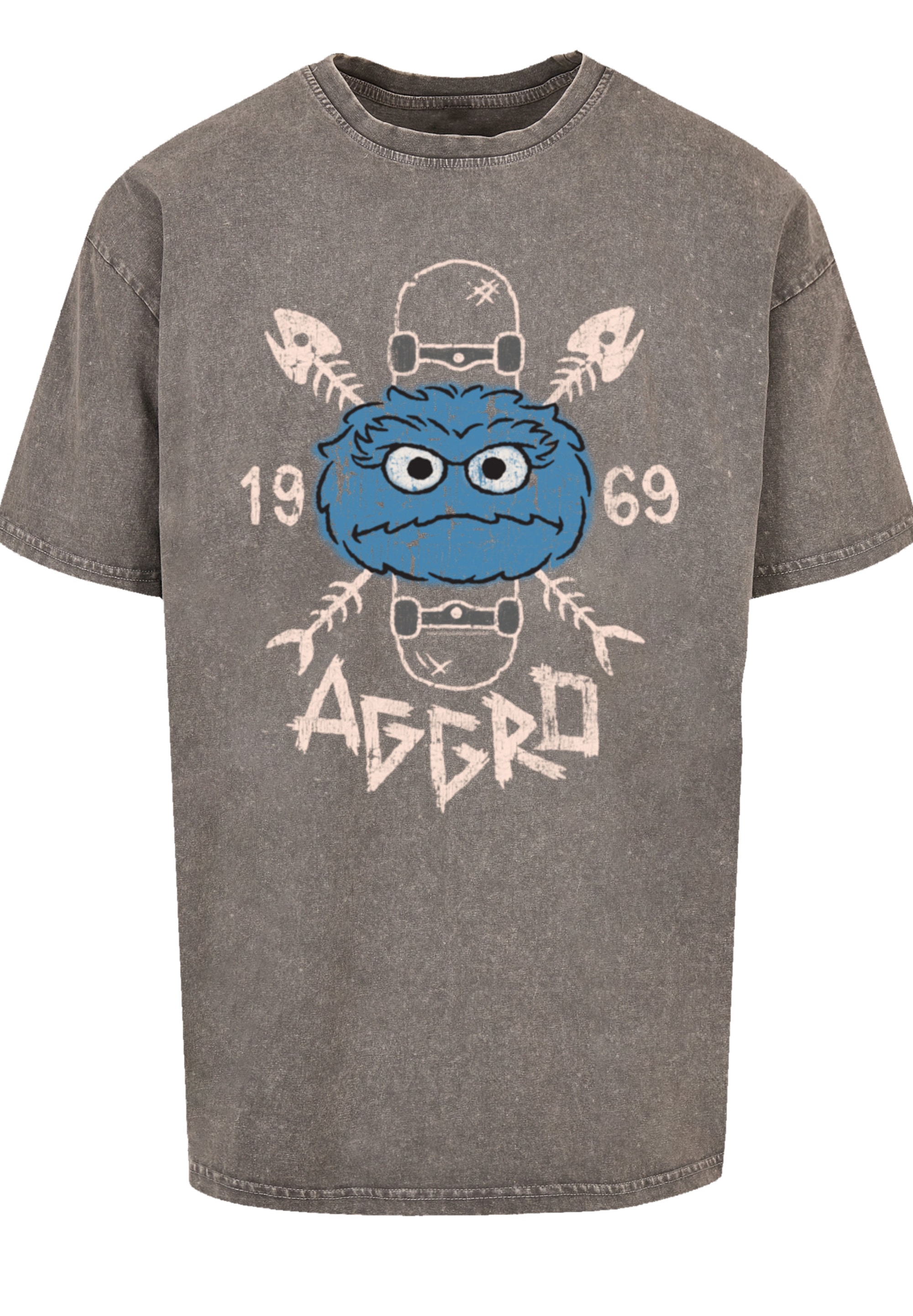 F4NT4STIC T-Shirt "Sesamstraße Cookie Aggro Skater", Premium Qualität günstig online kaufen