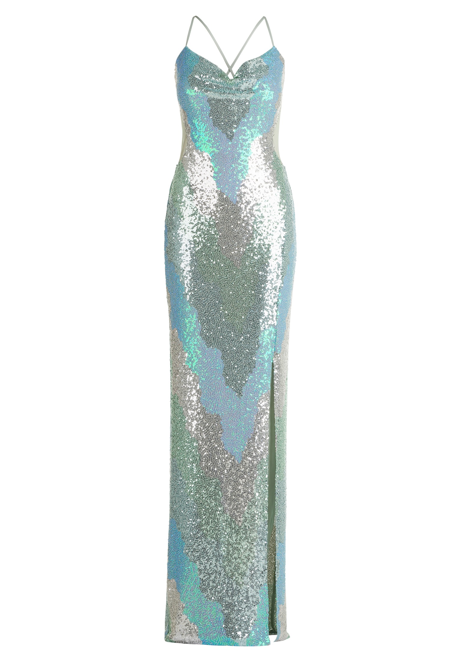 Vera Mont Abendkleid "Vera Mont Damen Abendkleid mit Pailletten", Cut-Outs günstig online kaufen