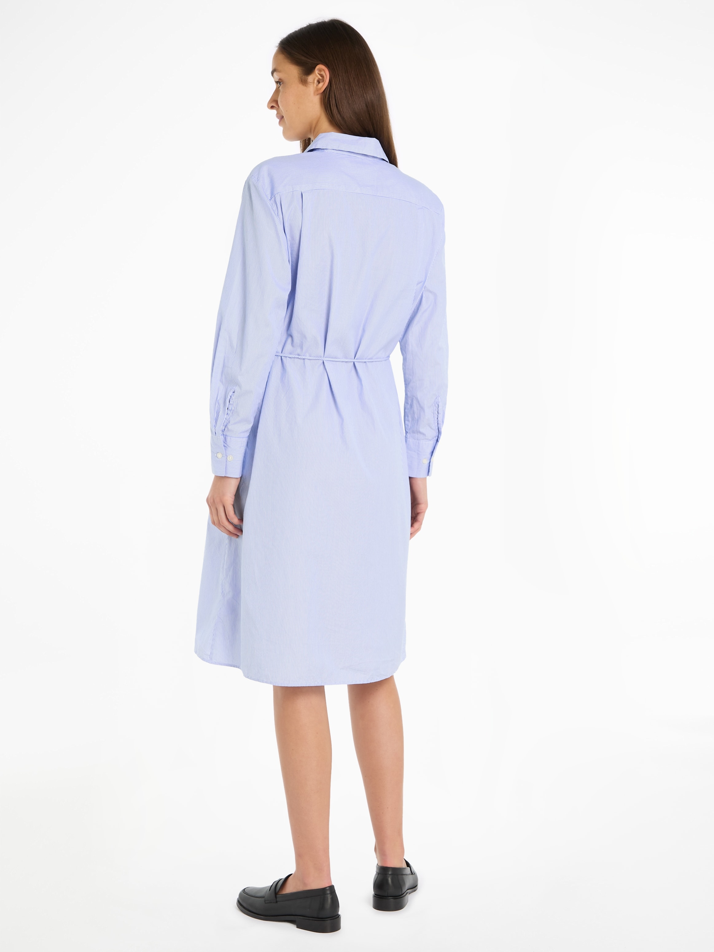 Tommy Hilfiger Shirtkleid »ESSENTIAL STP KNEE SHIRT DRESS«, mit Logoprägung