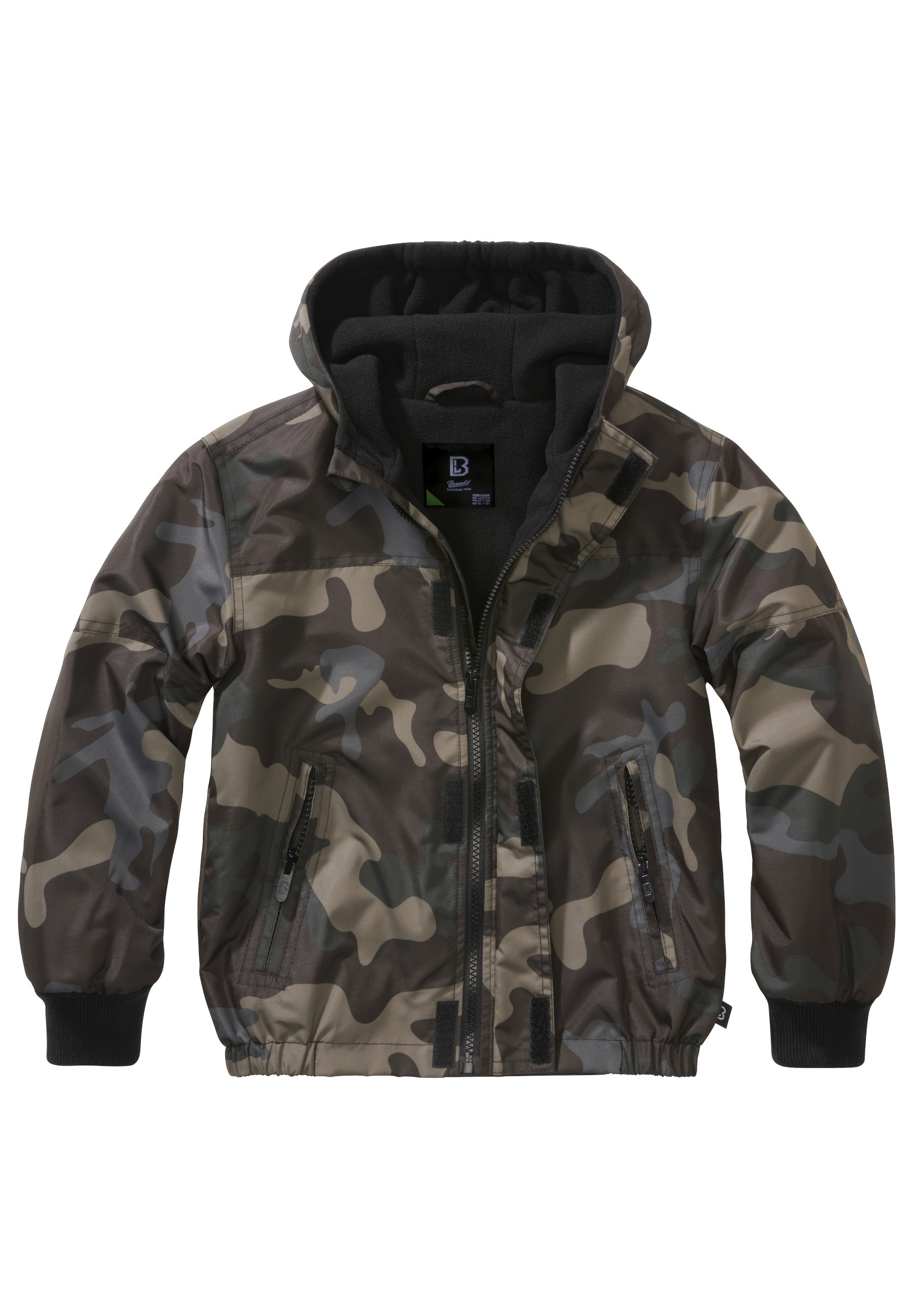 Brandit Allwetterjacke "Brandit Unisex Kids Windbreaker Frontzip" 1 Stk. tlg. mit Kapuze