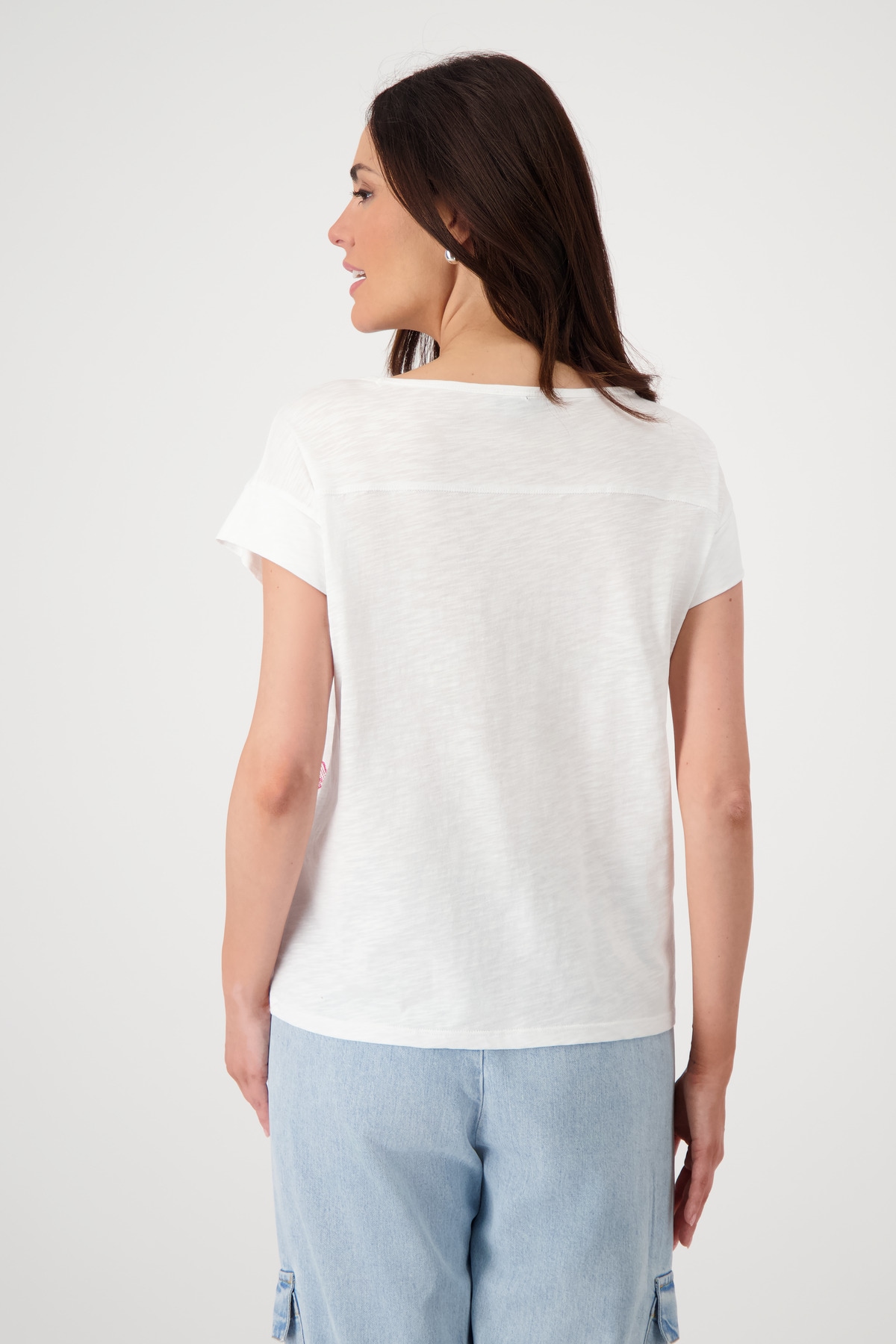 Monari T-Shirt »Shirt Palmendruck«, Mit Rundhalsausschnitt