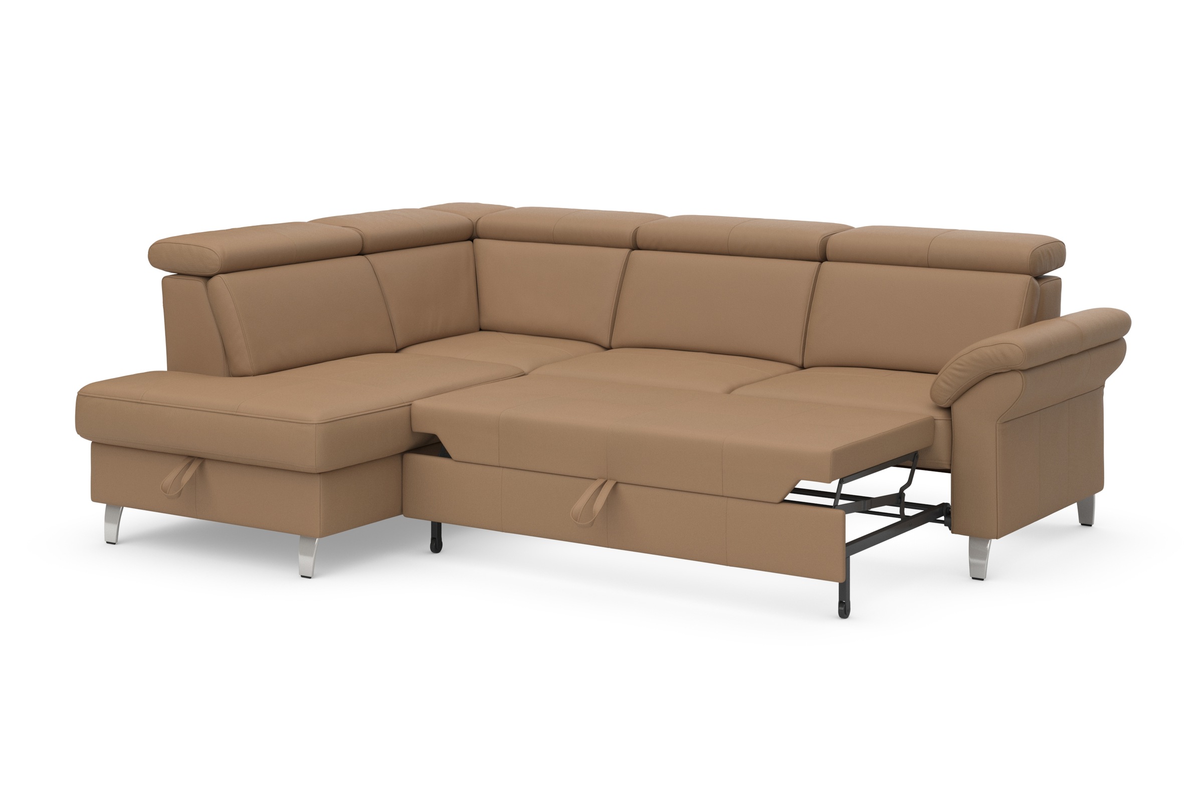 sit&more Ecksofa, inklusive Kopfteilverstellung, wahlweise mit Bettfunktion und Bettkasten