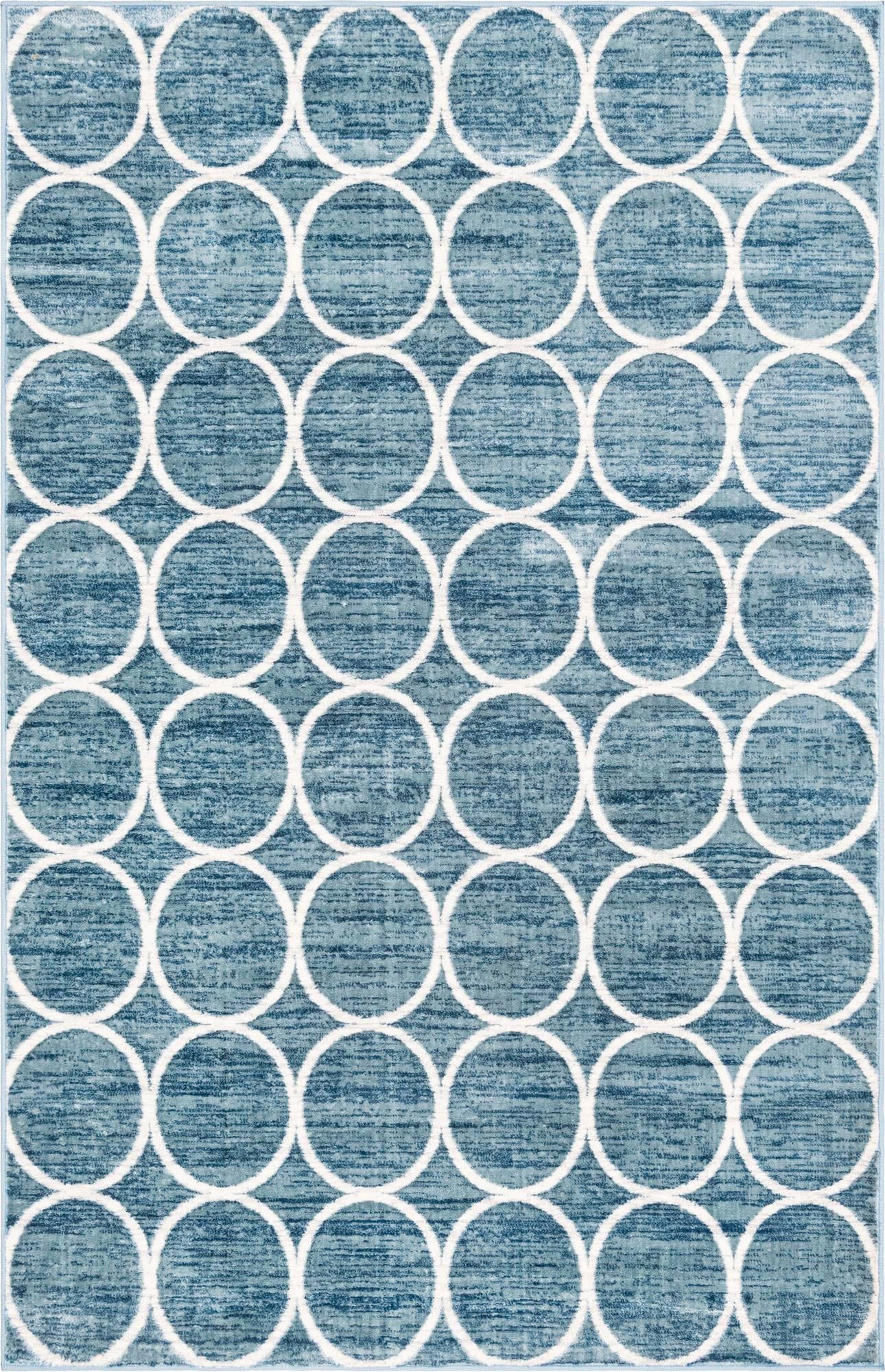 Myflair Möbel & Accessoires "Titan Trellis, LAGERRÄUMUNG" rechteckig 13 mm Höhe Kurzflor, gewebt, modernes Design, Motiv Kreise