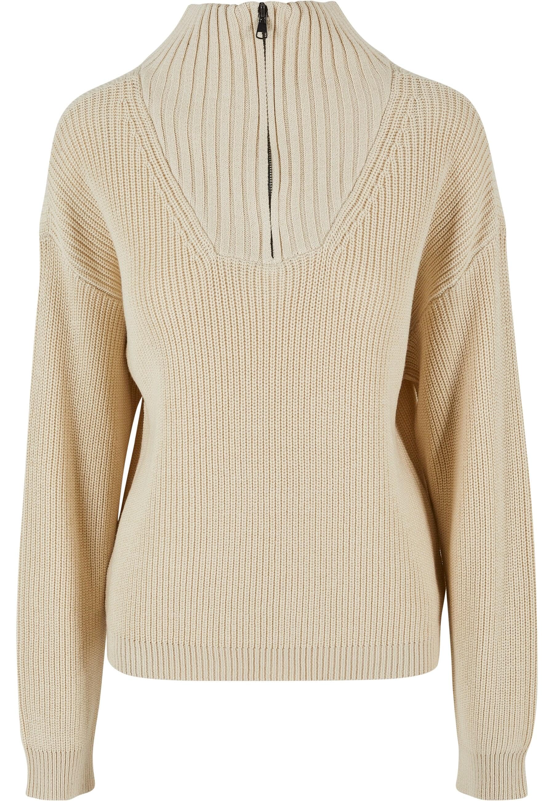 URBAN CLASSICS Sweatjacke "Damen Ladies Oversized Knit Troyer" günstig online kaufen