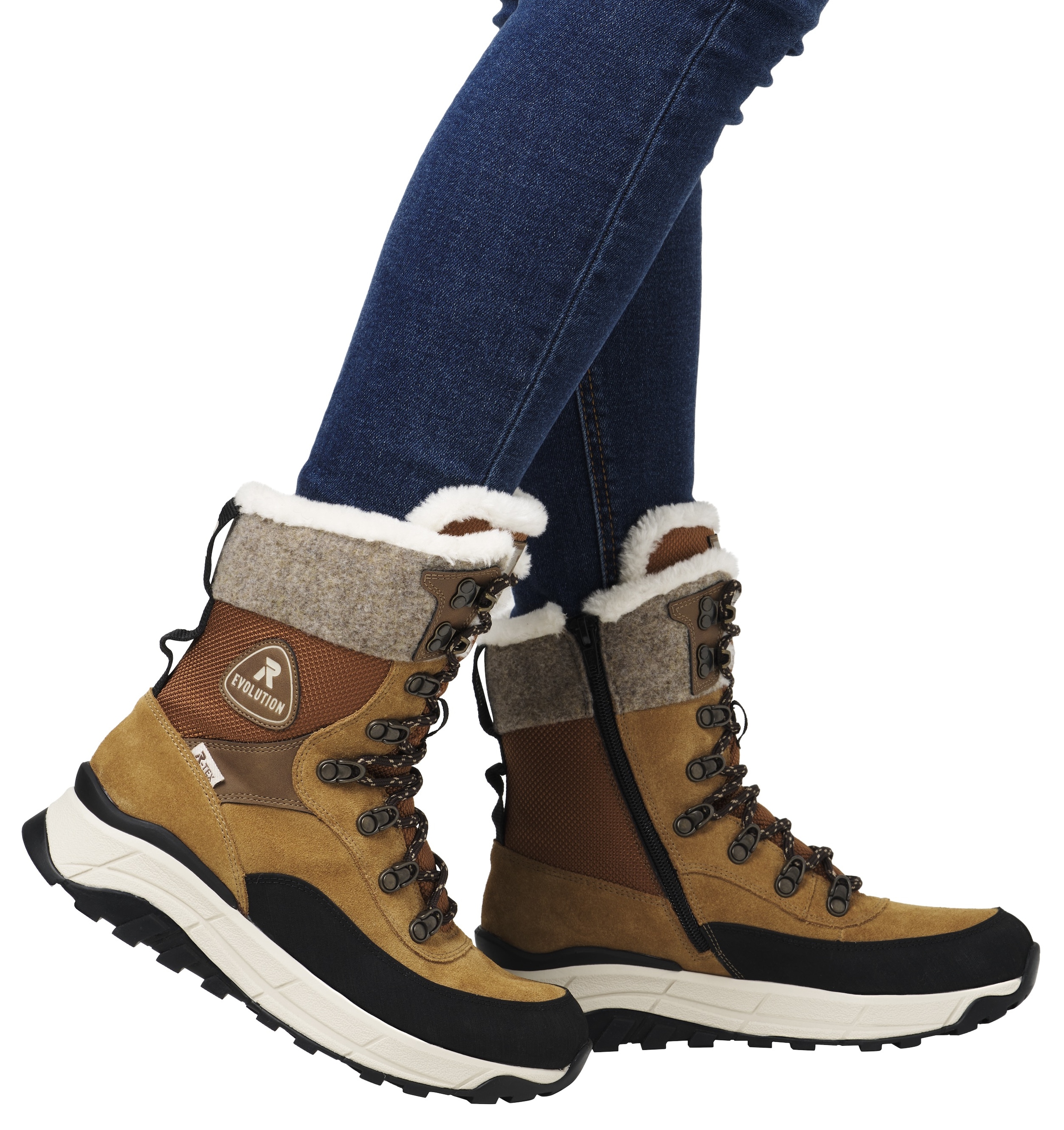 Rieker EVOLUTION Winterboots, Schneeboots, Outdoorstiefelette, TEX Ausstattung, Fiber Grip Sohle