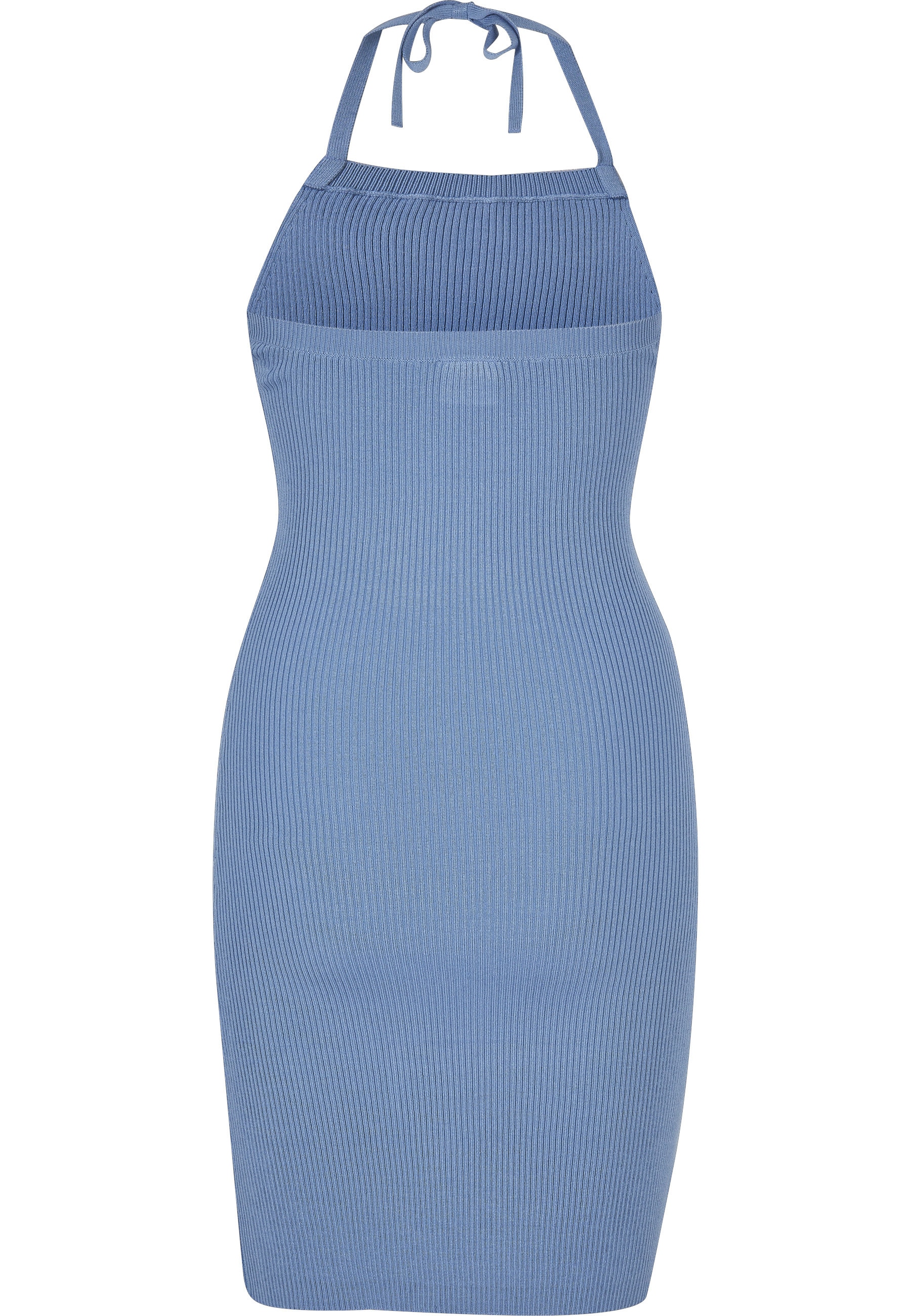 URBAN CLASSICS Shirtkleid »Urban Classics Damen Ladies Rib Knit Neckholder Dress« 1 Stk. tlg.