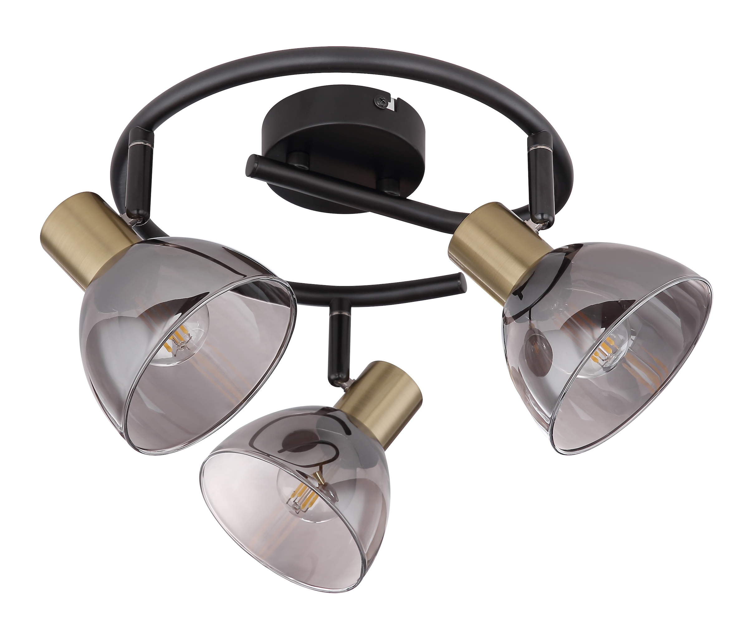 GLOBO LIGHTING Deckenstrahler »JAY«, Leuchtmittel E14 | ohne Leuchtmittel, Deckenstrahler/bronzefarben/schwarz/Flur/Wohnzimmer