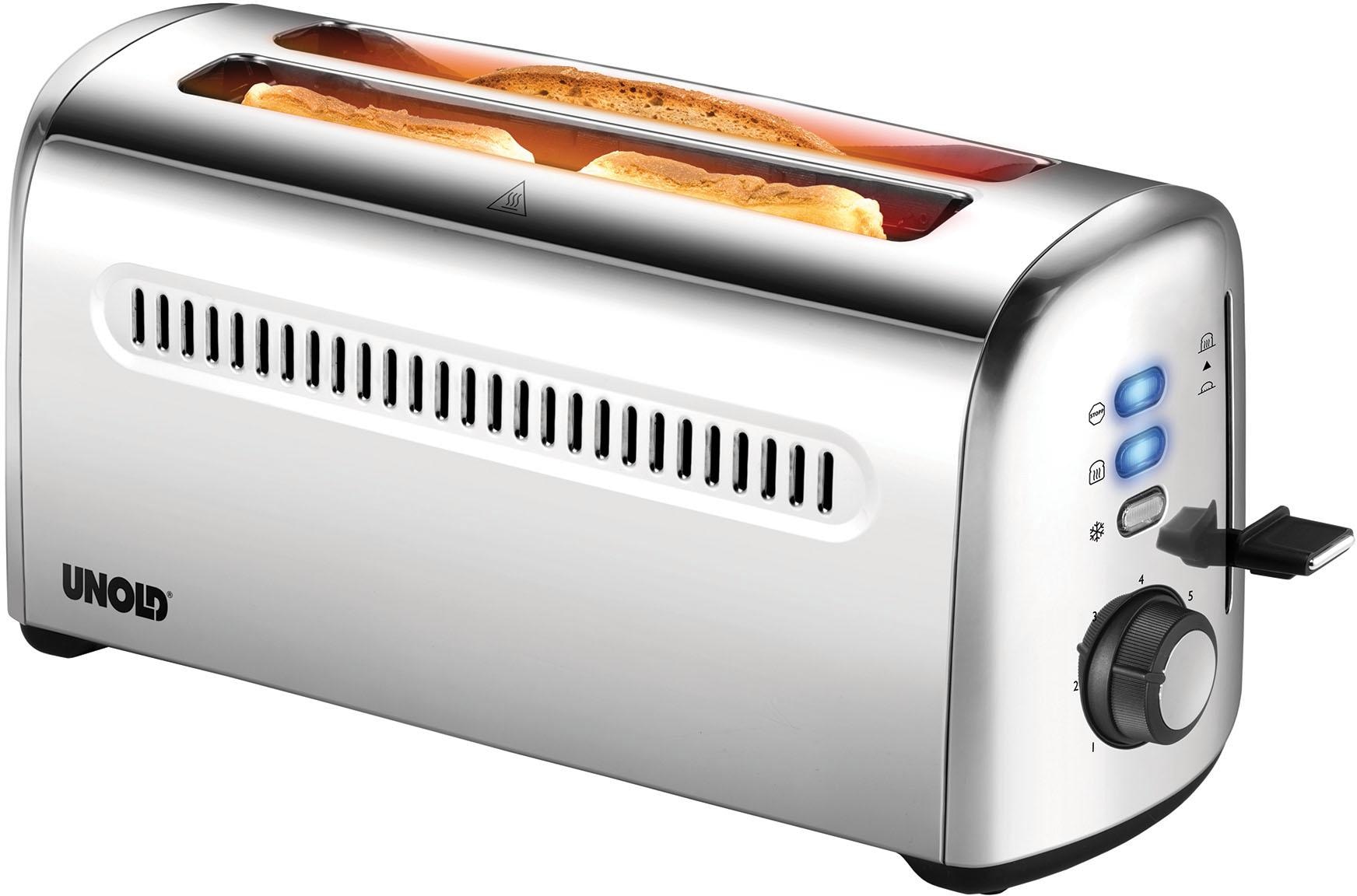 Unold Toaster "4er Retro 38366", 2 lange Schlitze, 1500 W