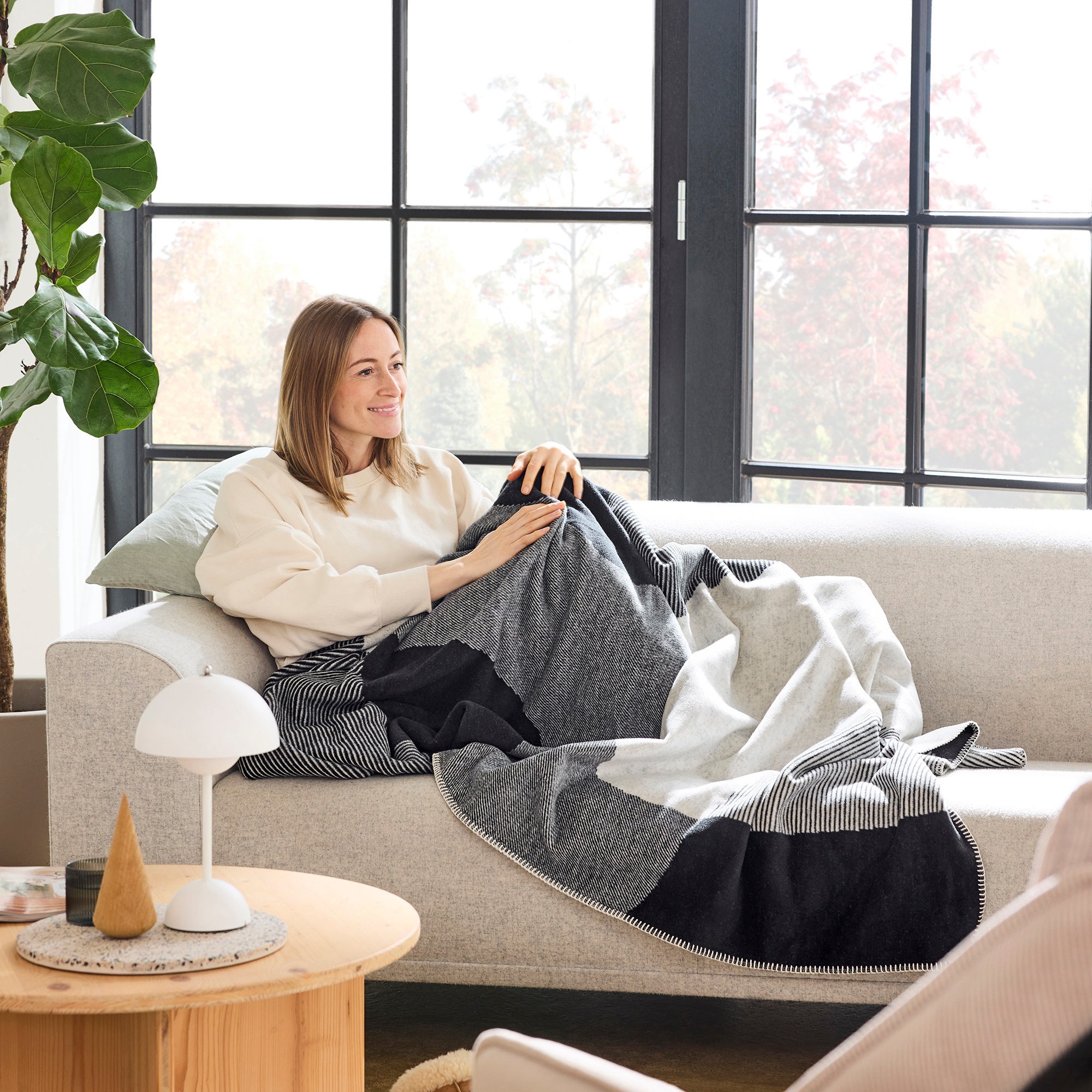 IBENA Wohndecke »Achmeta«, mit abstraktem Design
