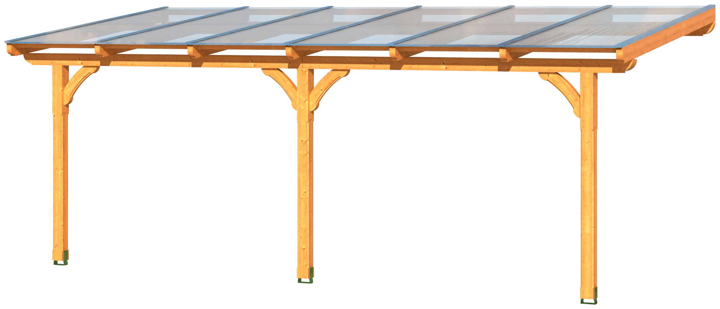 Skanholz Terrassendach "Rimini" 648 cm Breite, verschiedene Tiefen
