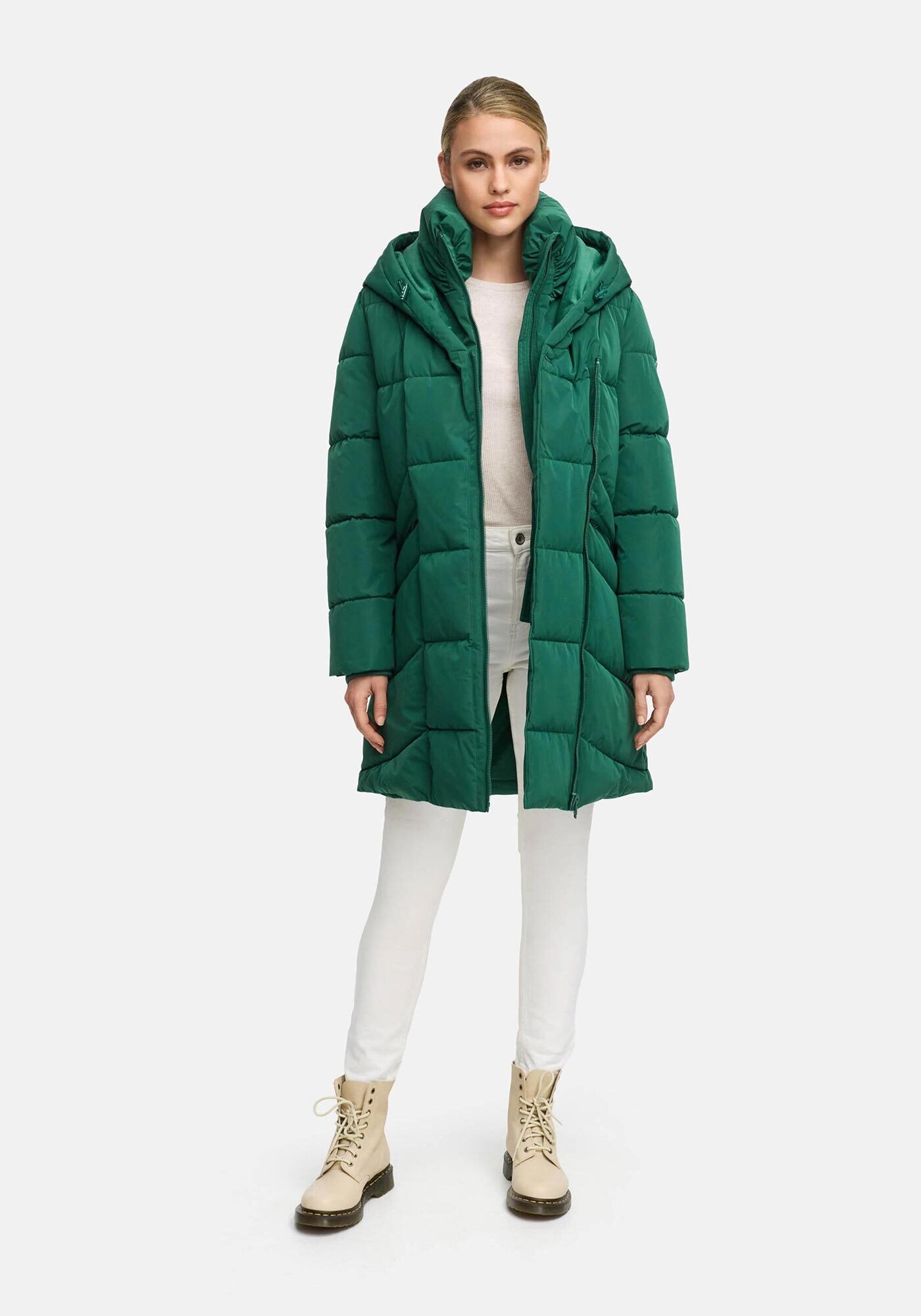 Marikoo Winterjacke "Virenaa" mit extra hohem Kragen und warmem Fleecefutter