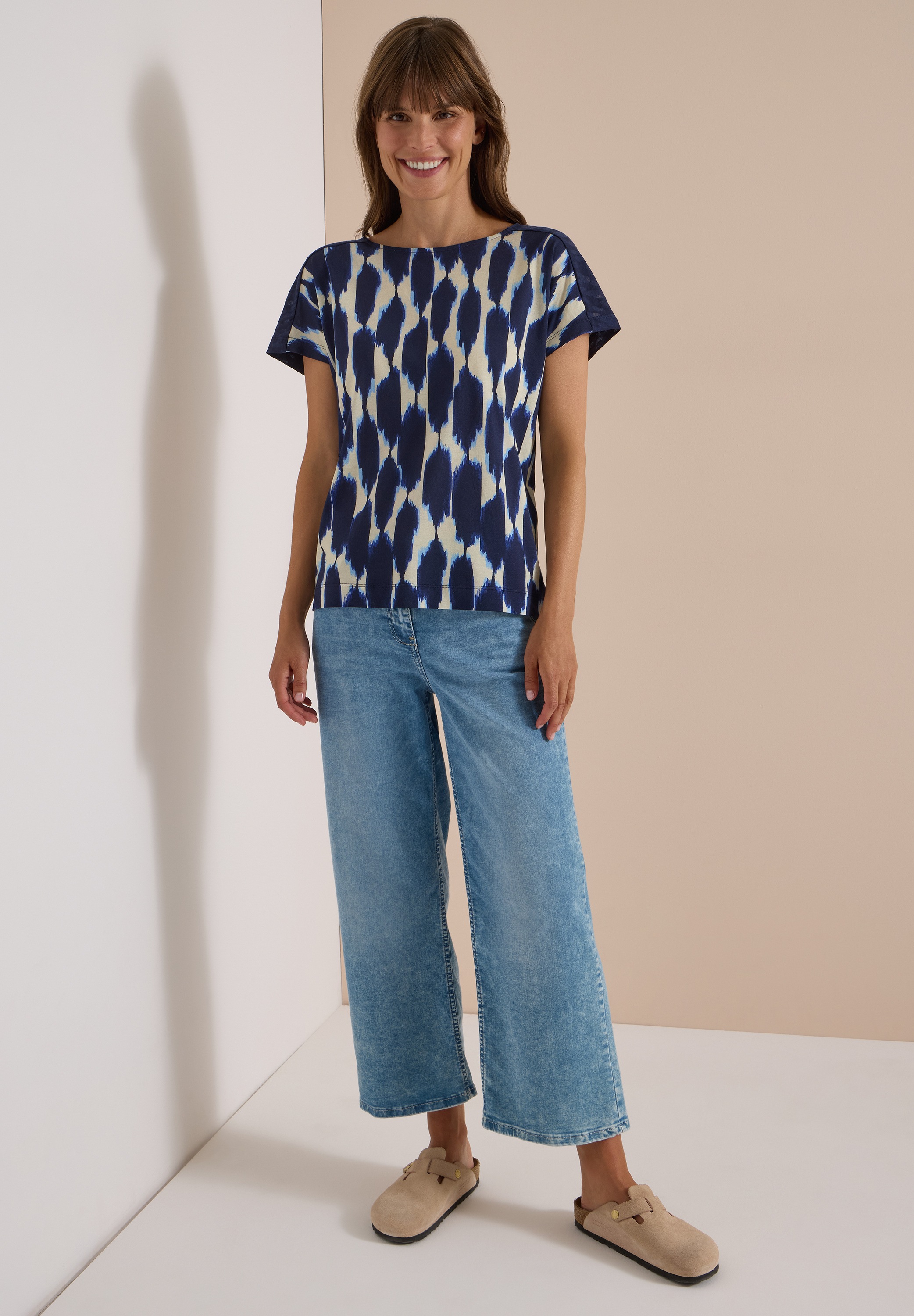 Cecil T-Shirt im soften Baumwoll-Mix