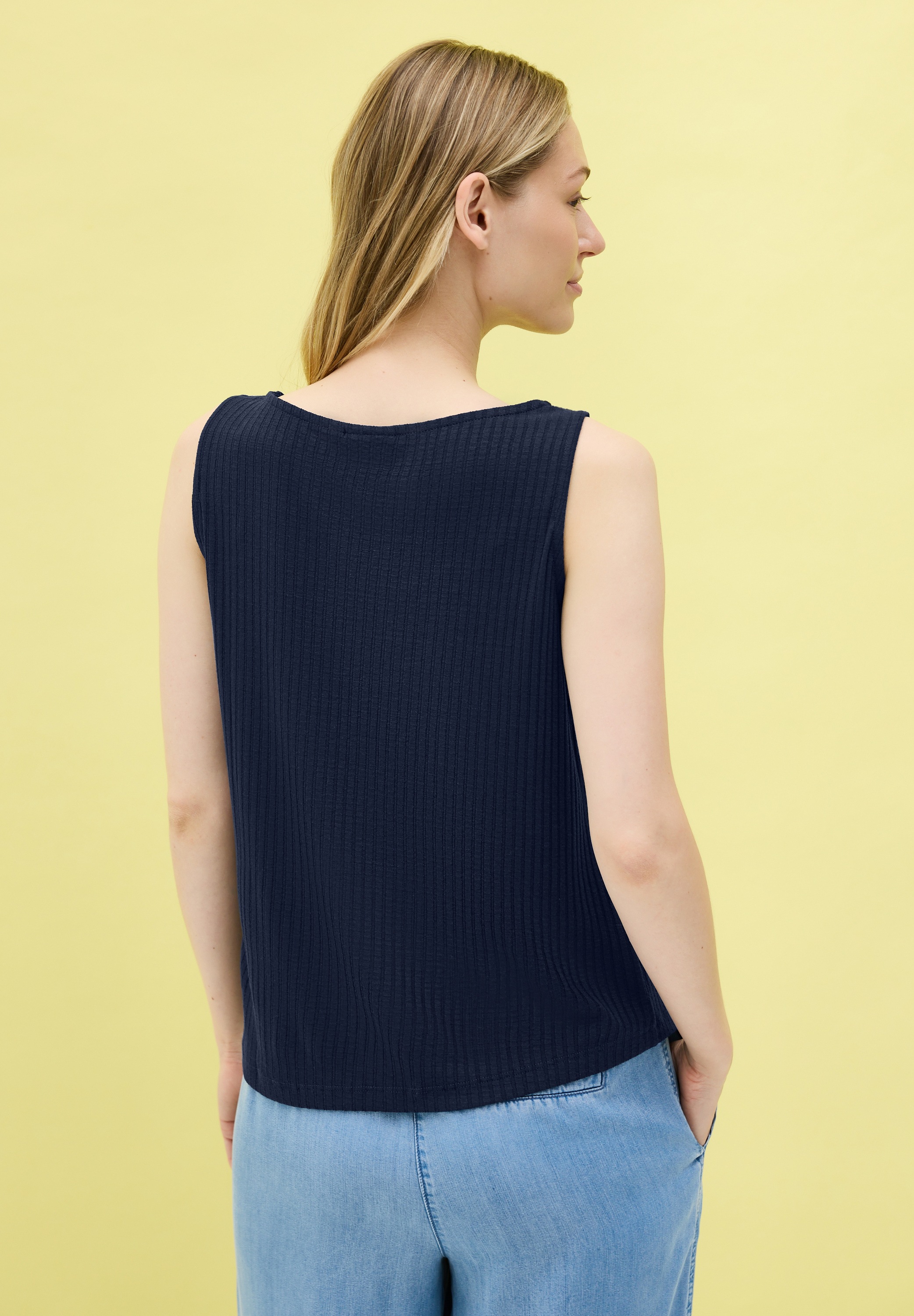 Cecil Ripptanktop mit U-Boot Ausschnitt günstig online kaufen