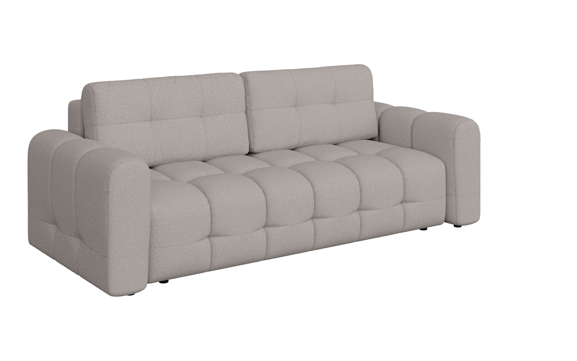 INOSIGN 3-Sitzer »Manilla, wahlweise mit Bettfunktion, B/T/H 265/117/91 cm«, mit Wellenunterfederung, in verschiedenen Materialien und Farben