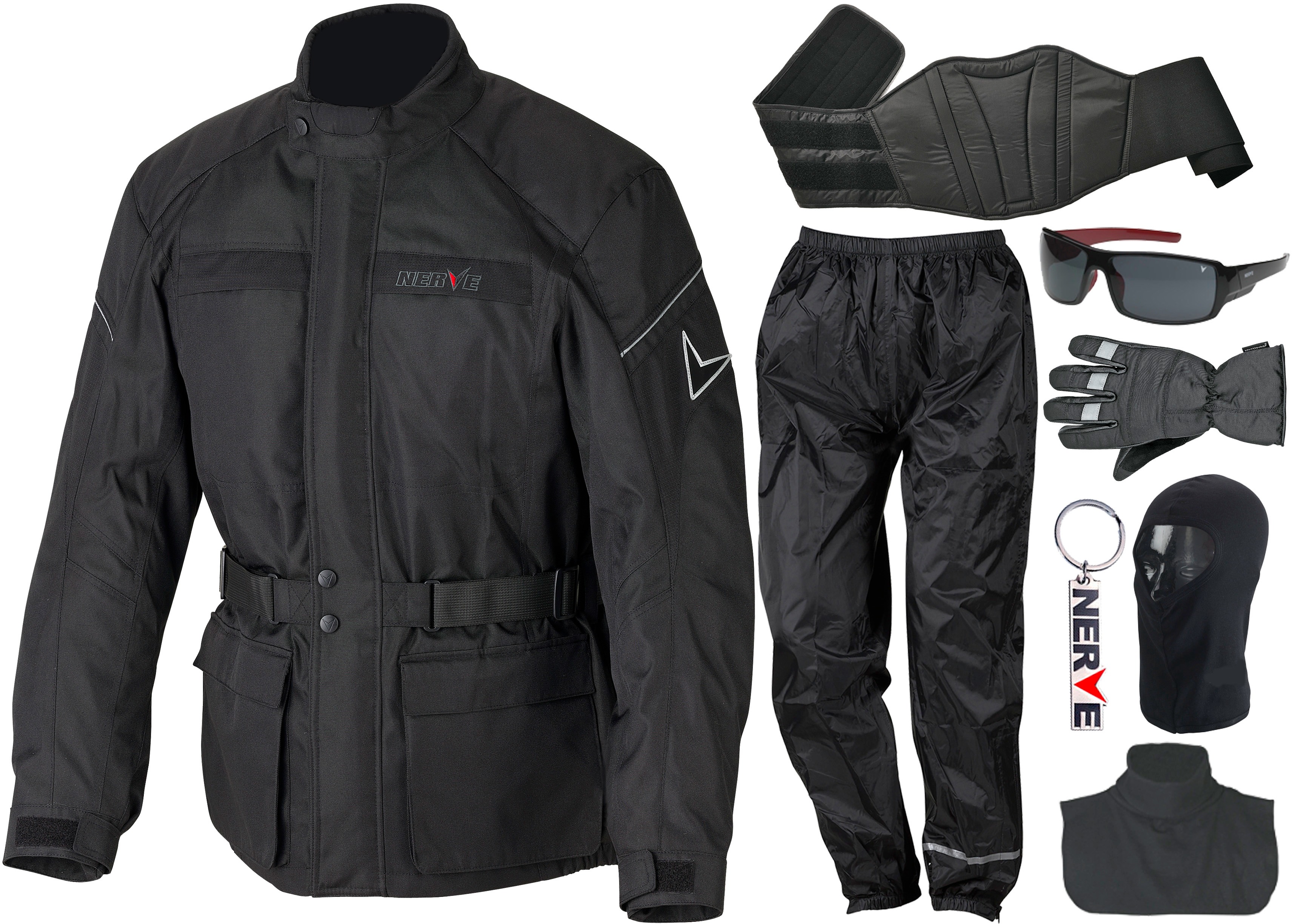 Motorradkombi, (Set, 8 tlg.)