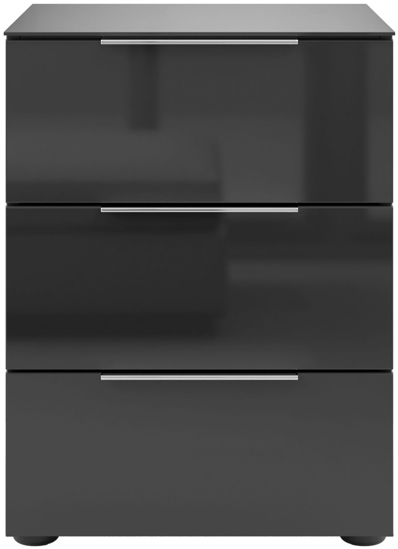 Manjana Möbel Nachtkommode "Nachtkommode mit Chrom oder Schwarz matten Meta günstig online kaufen