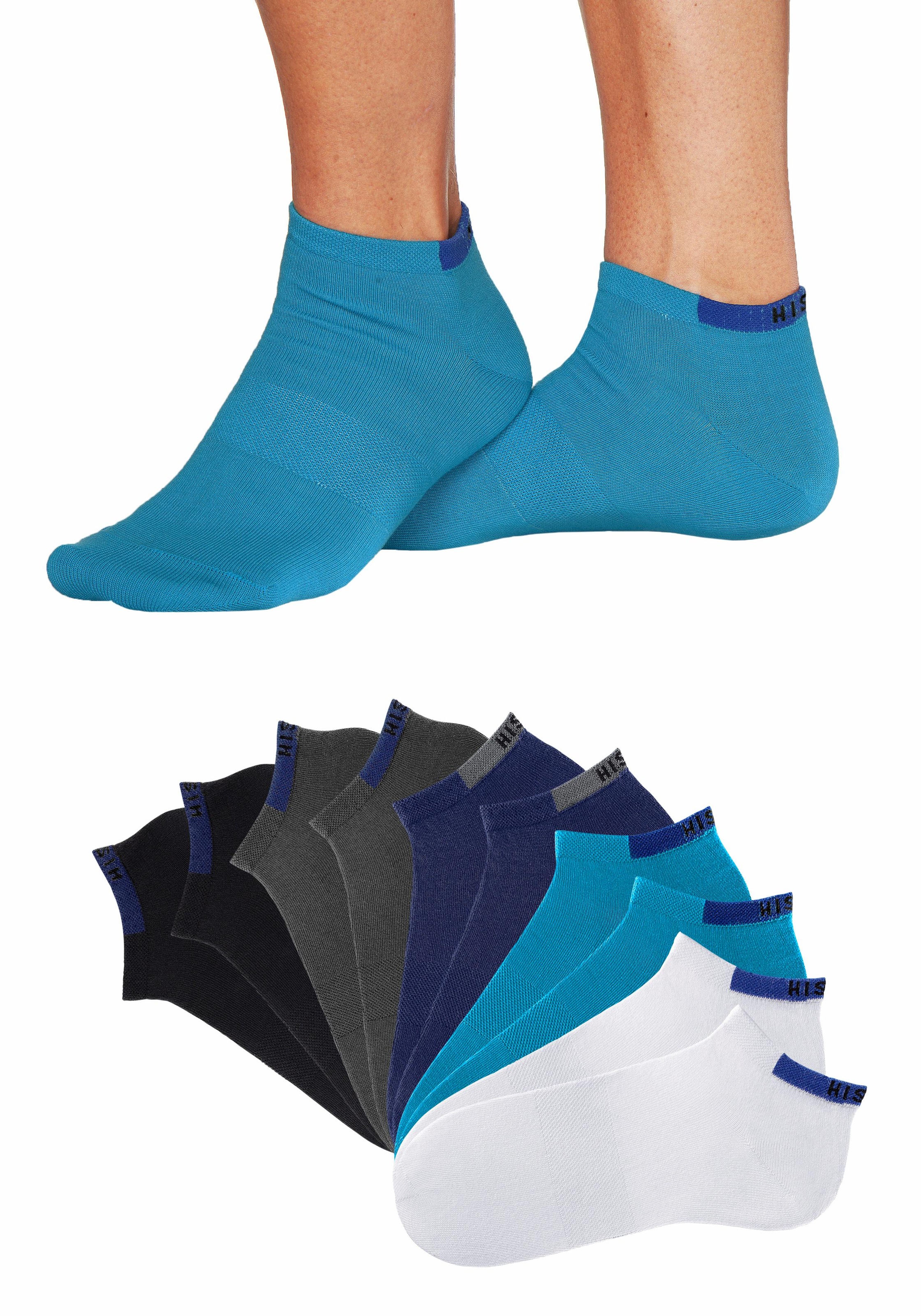 Thumbnail - H.I.S Sneakersocken Packung, 10 Stk. tlg. mit verstärkten Belastungszonen