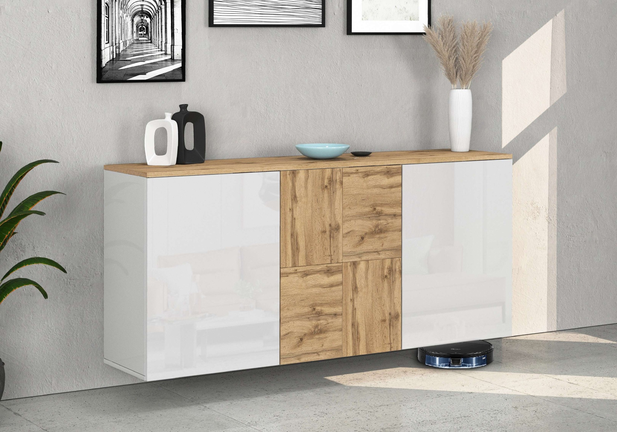 INOSIGN Sideboard "Sideboard ISEO, Kommode, Schrank, Kredenz" 1 Stk. tlg. s günstig online kaufen