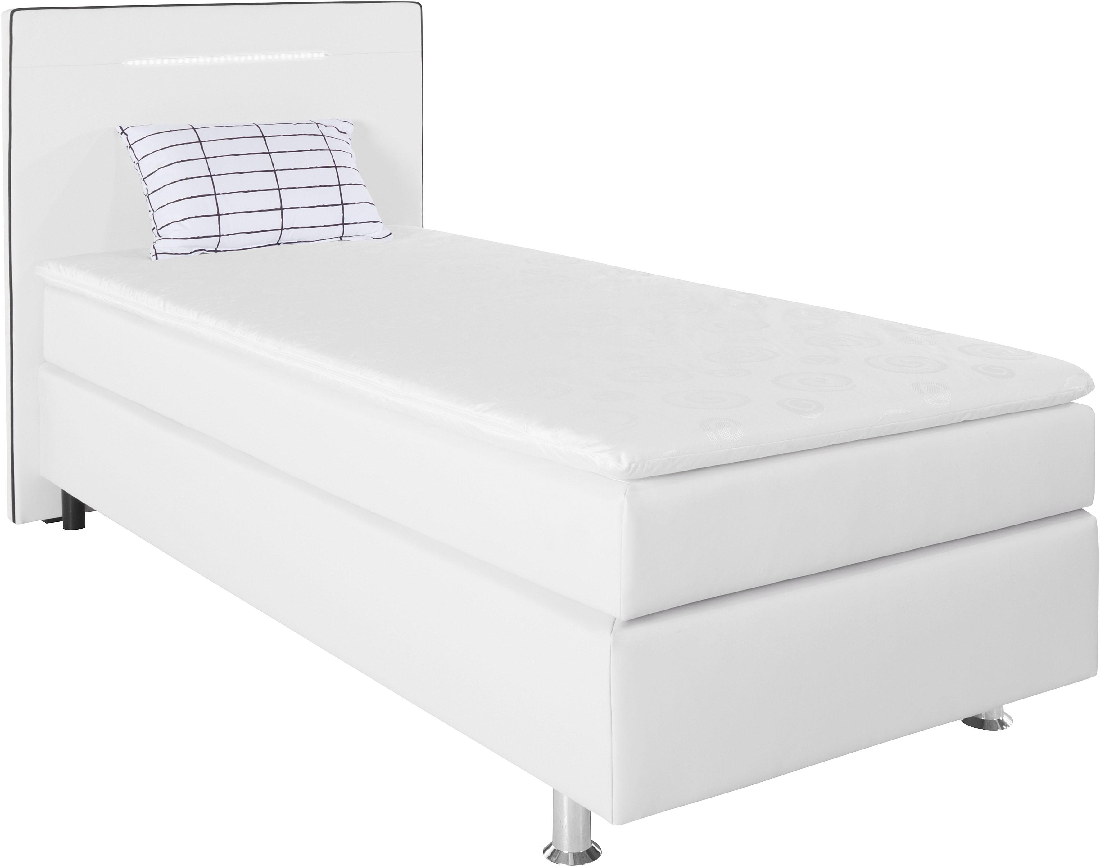 COLLECTION AB "London, inklusive Topper und Kissen, mit LED-Beleuchtung" Boxspringbett erhältlich in 90cmx200cm, 140cmx200cm & 180cmx200cm