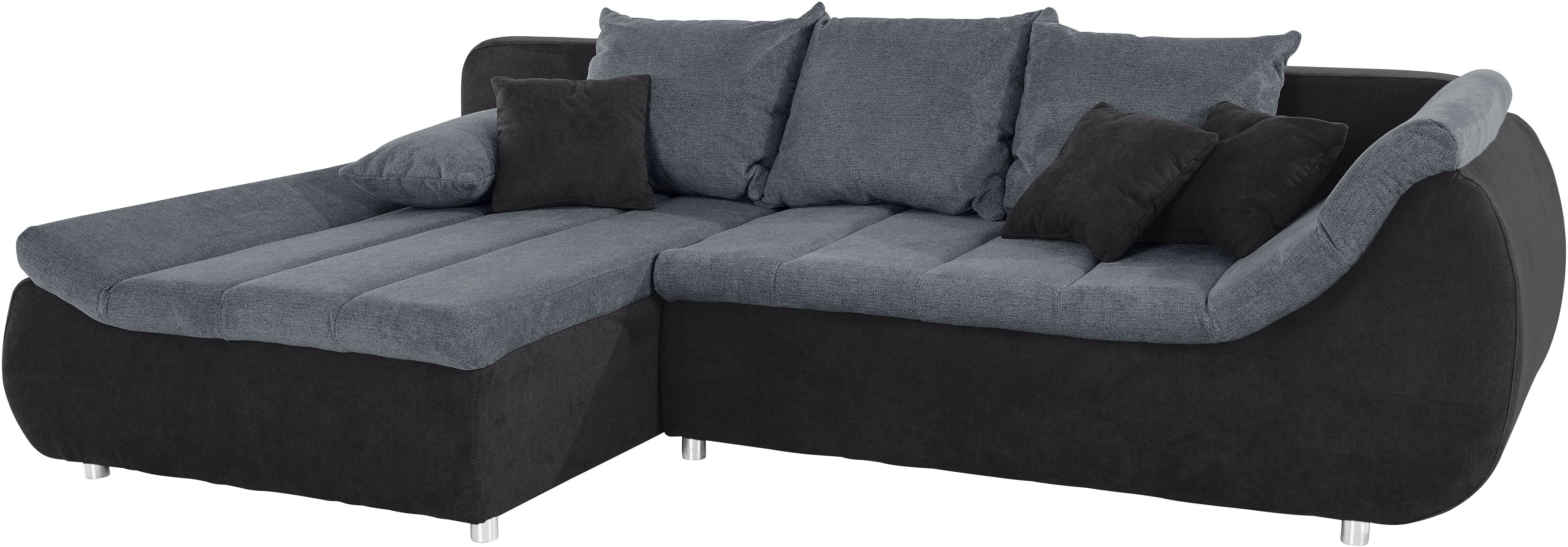 Thumbnail - INOSIGN Ecksofa "Imola, elegant und modern, aktuelle Steppung im Sitz, bequem, L-Form", frei im Raum stellbar, wahlweise...