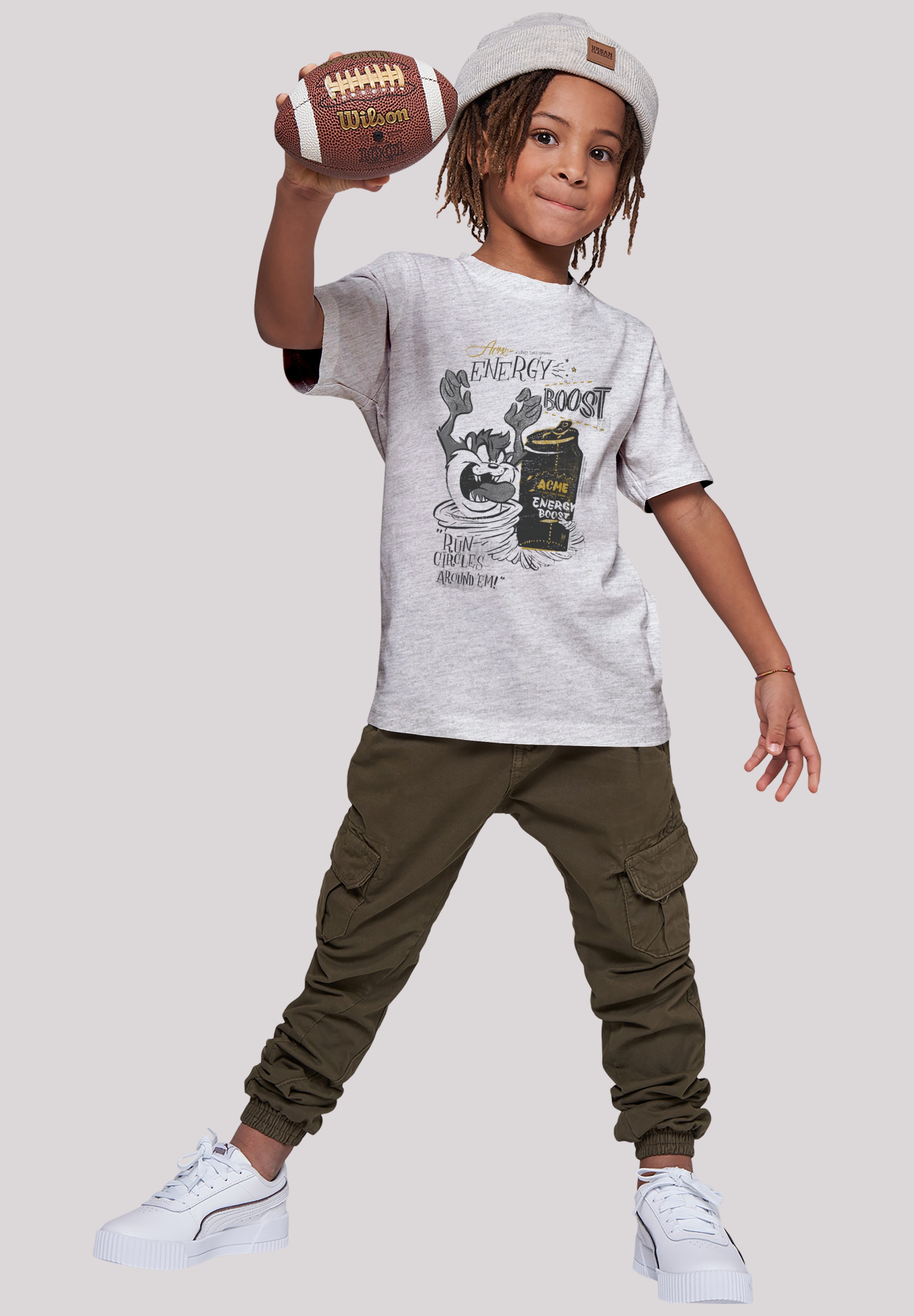 Looney BAUR Energy bestellen tlg.) (1 Kurzarmshirt Boost-WHT | Tee«, Basic F4NT4STIC Taz Kids »Kinder with Tunes