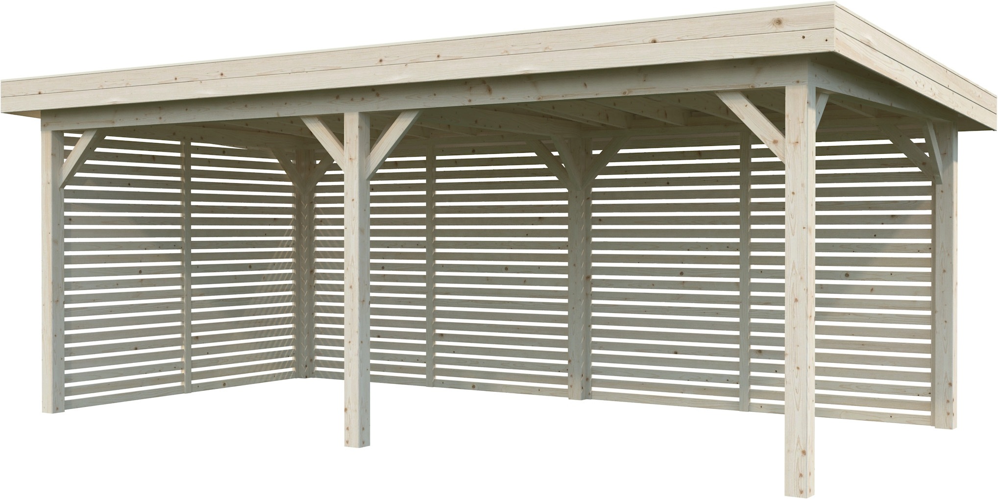 Palmako Holzpavillon »Lenna 16,6 m² Set 309« BxTxH: 628x340x245 cm