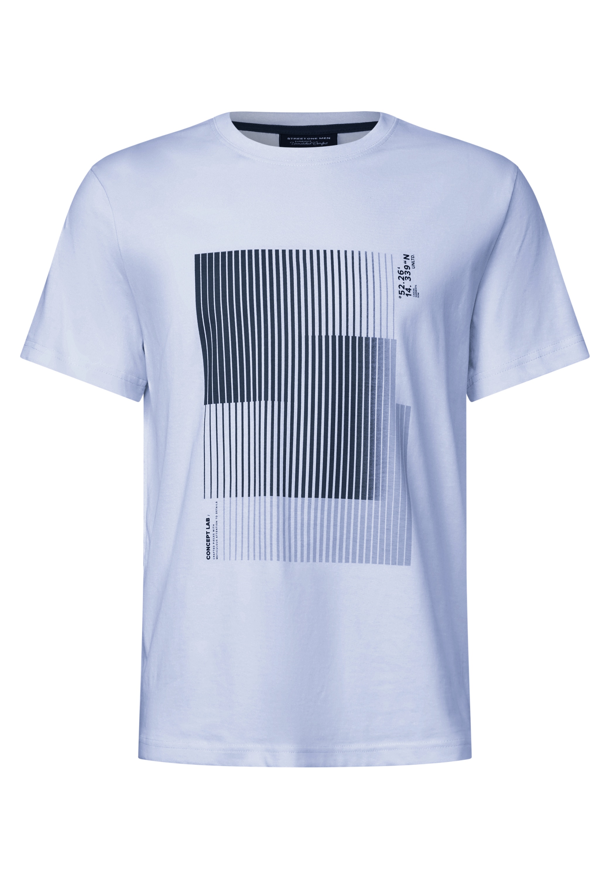STREET ONE MEN T-Shirt, aus reiner Baumwolle