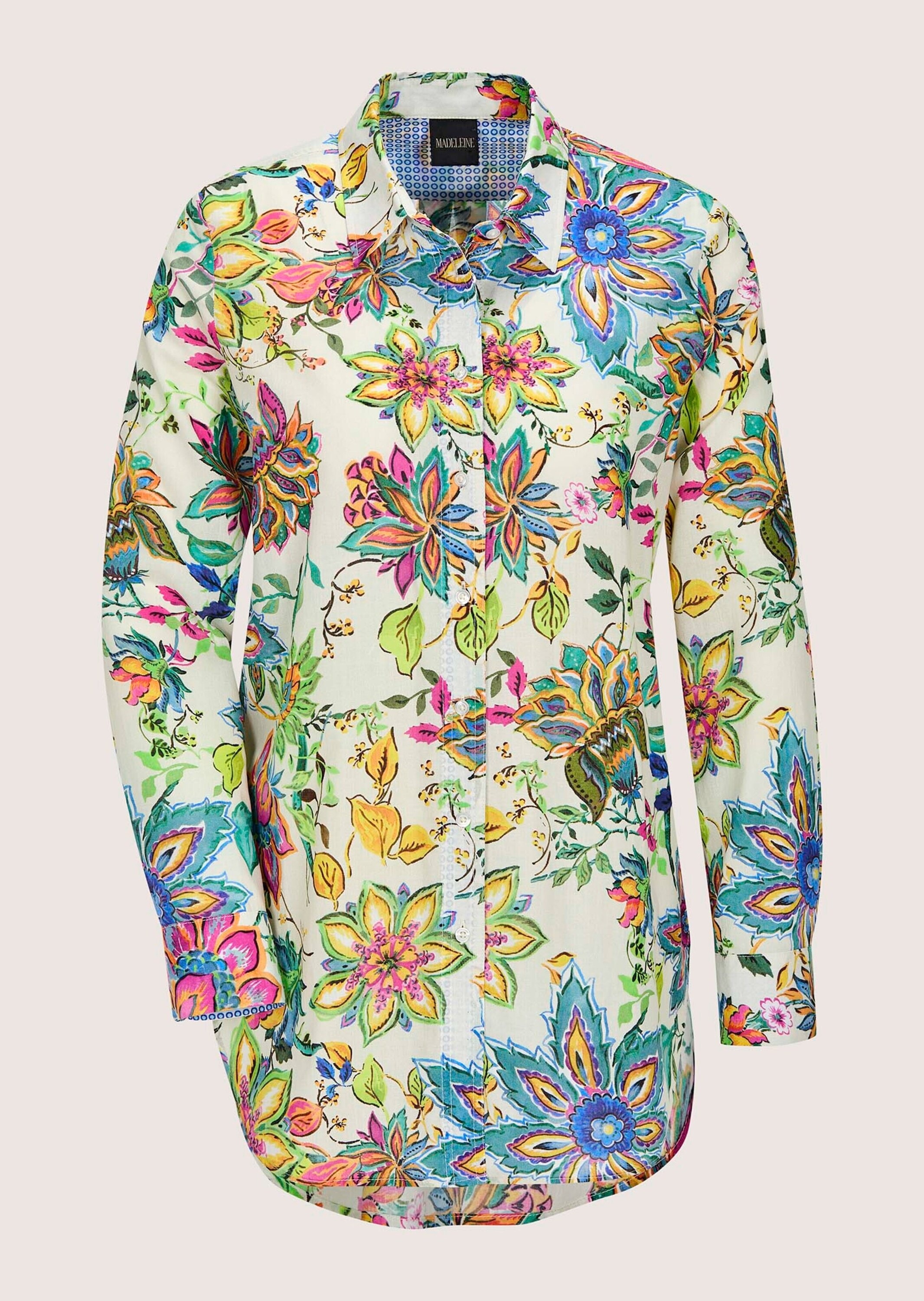 MADELEINE Langarmbluse "Hemdbluse Sommerbluse mit floralem Muster" Unikatpr günstig online kaufen