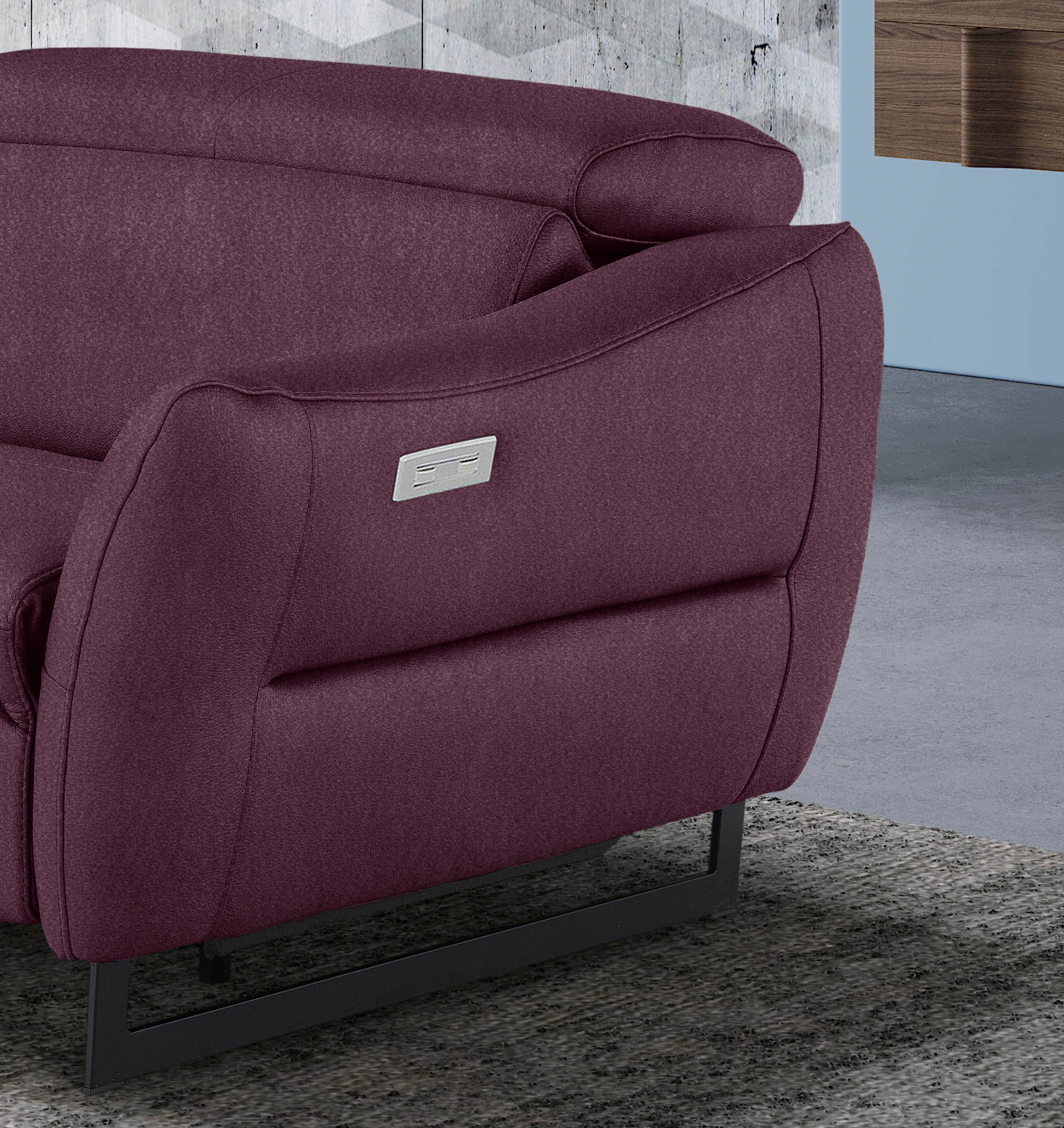 EGOITALIANO Dafne 2.5-Seater Sofa Plum 3