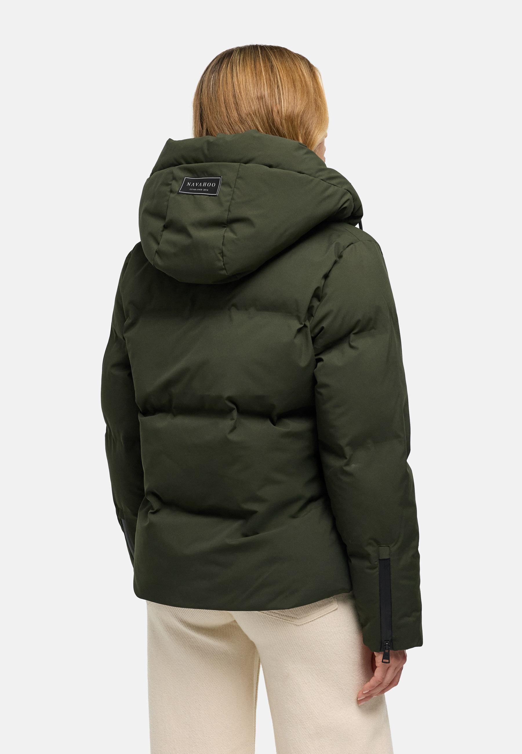 Navahoo Outdoorjacke »Wolkentanz XIV« mit Kapuze Kurze Damen Steppjacke mit abnehmbarer Kapuze