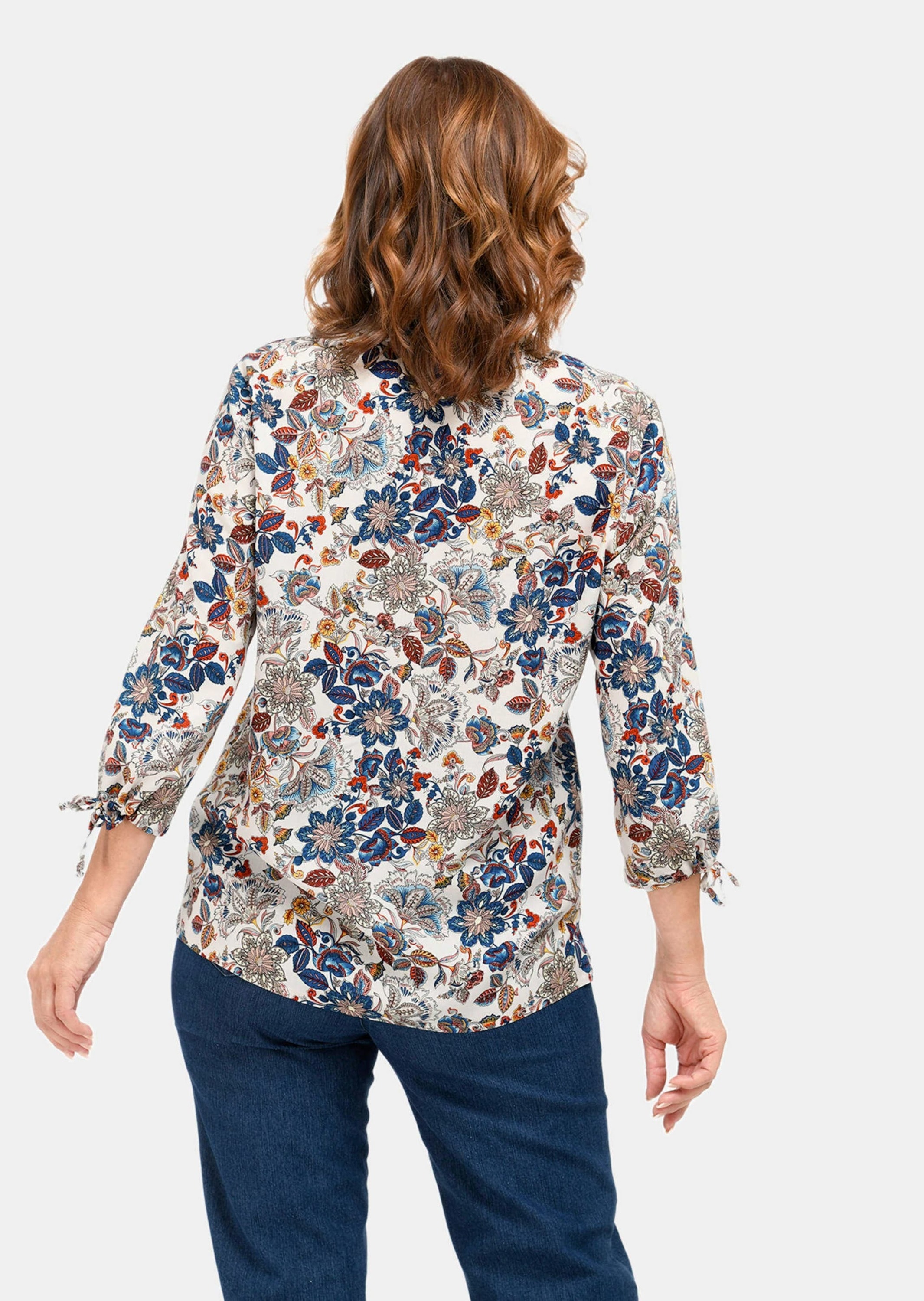 GOLDNER Druckbluse »Druckbluse Trageangenehme Druckbluse aus Viskose«