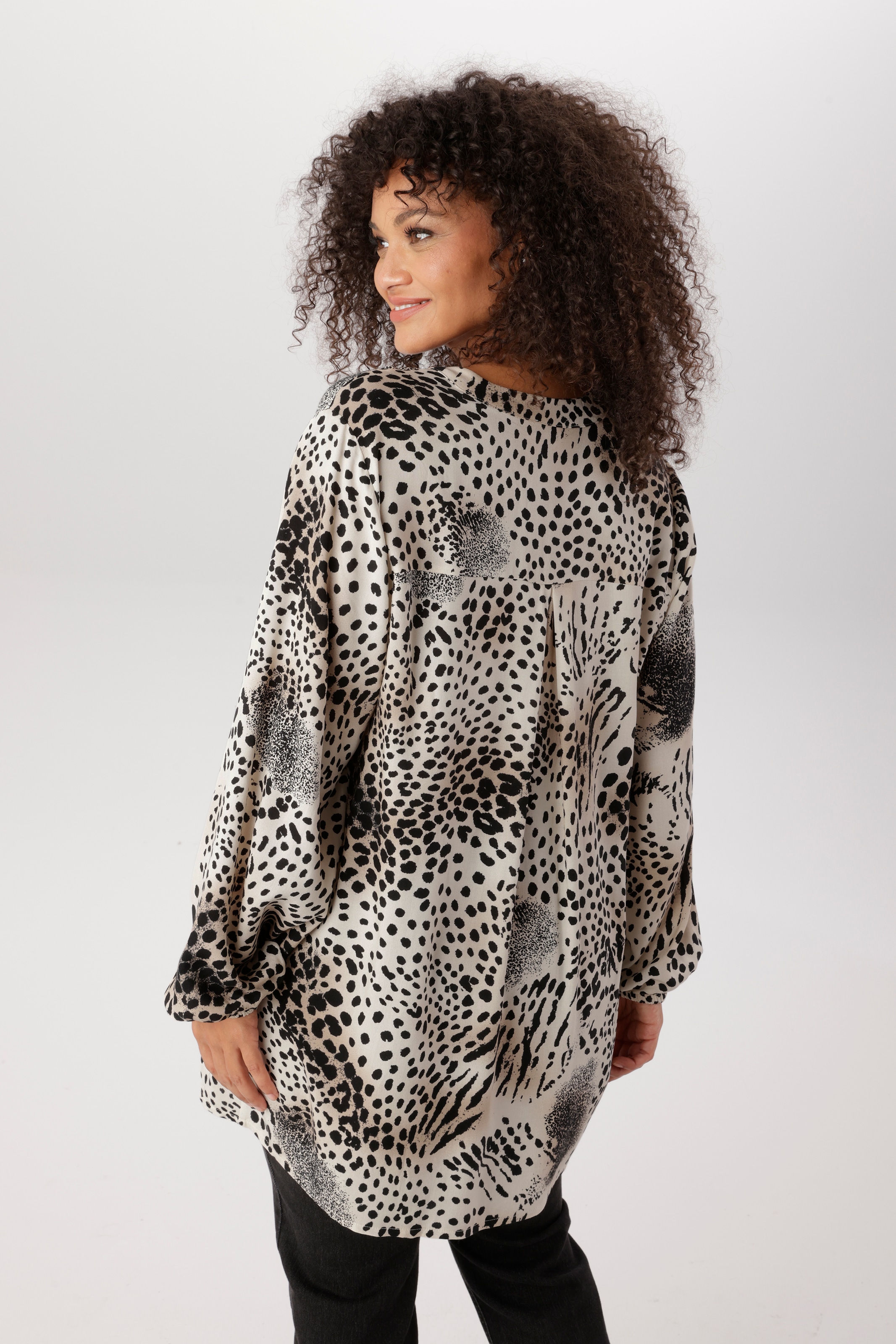 Aniston PLUS Schlupfbluse in trendigem Animalprint  - NEUE KOLLEKTION
