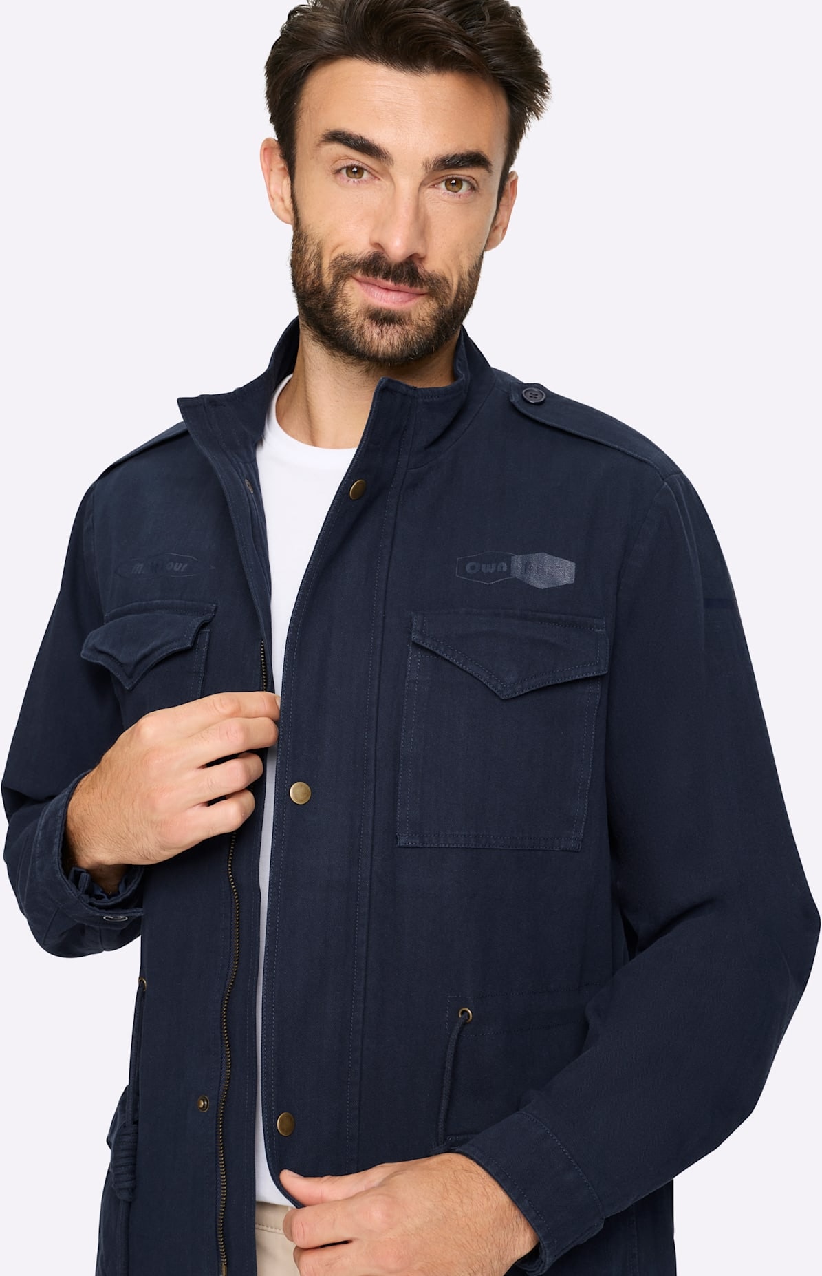 Marco Donati Langjacke ohne Kapuze