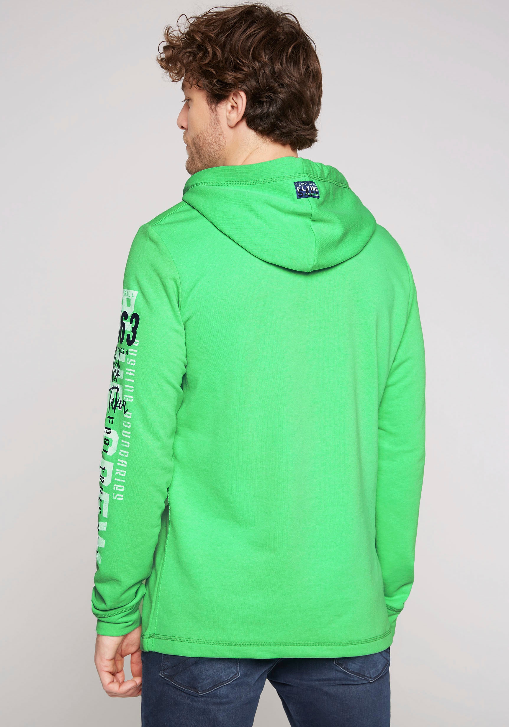 CAMP DAVID Kapuzensweatshirt, Patch der BAUR Label ▷ Kapuze | kaufen mit an