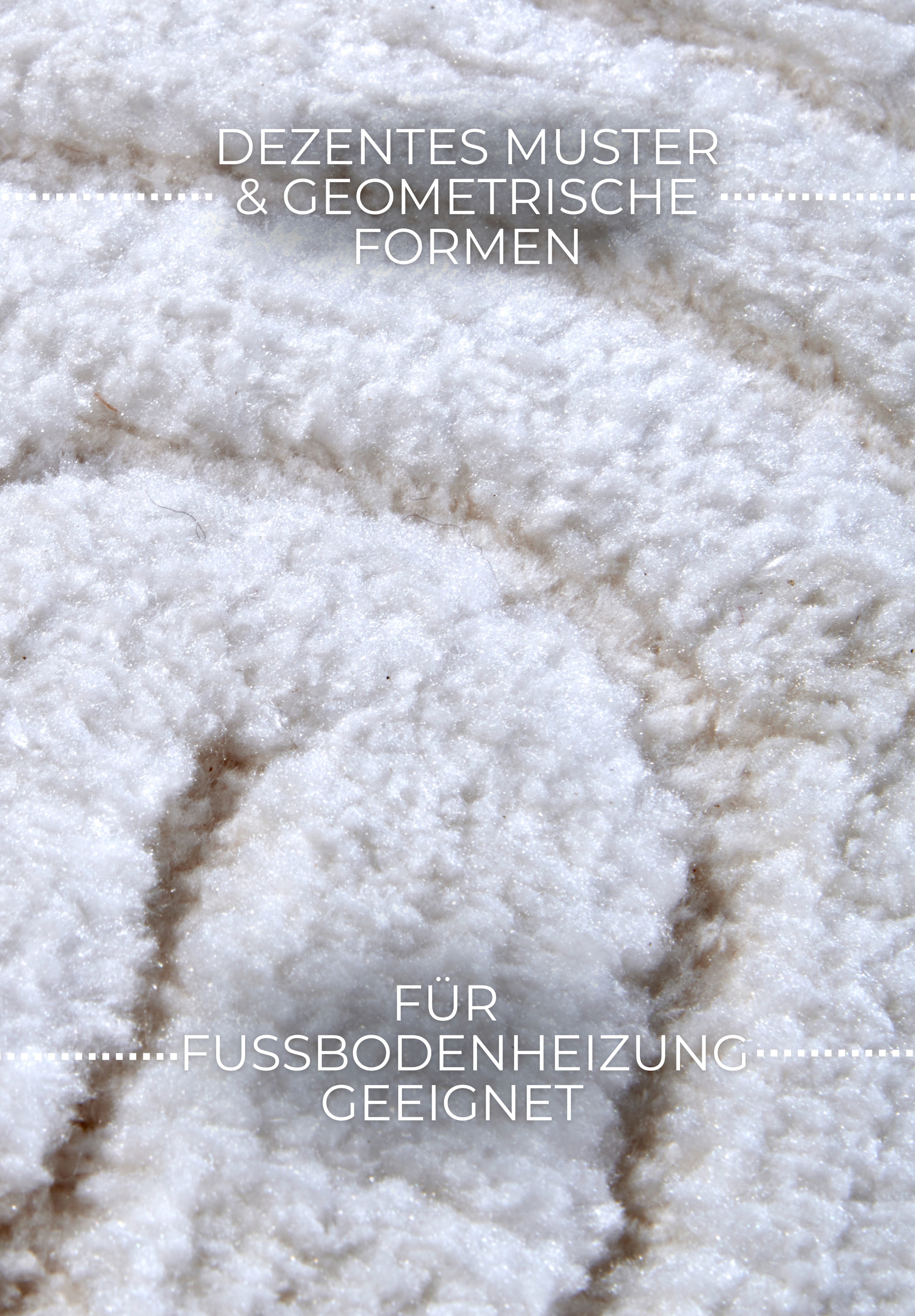 ELLE DECORATION Designteppich »Cosy Panglao, auch als Rundteppich erhältlich«, rechteckig, 14 mm Höhe, uni Kurzflor, Hoch Tief Struktur, modern, Skandi, Boho, Wohnzimmer