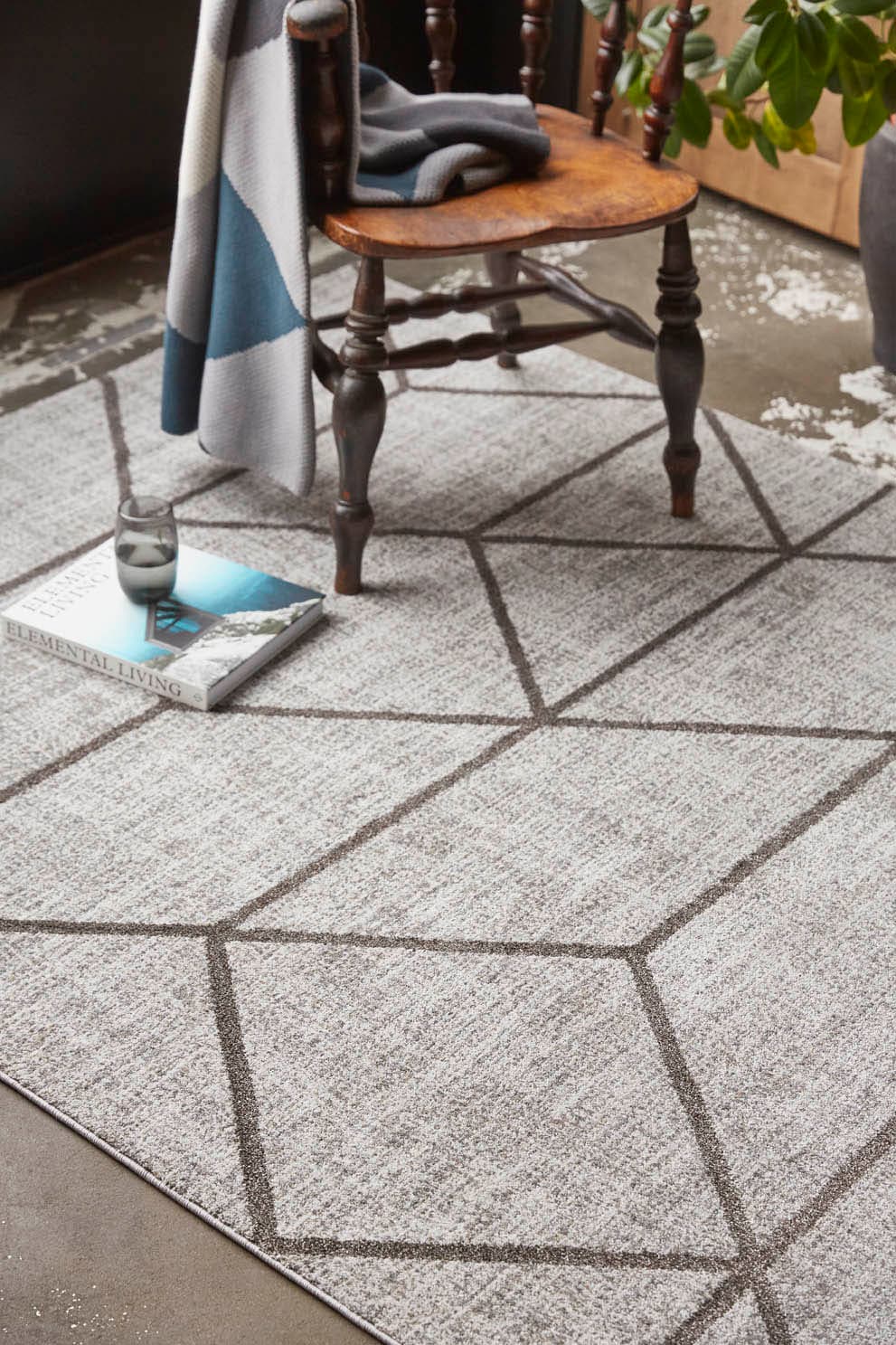 Wecon home Teppich »Bossa Lounge«, rechteckig, 10 mm Höhe, 3D-Design, Kurzflor, Wohnzimmer